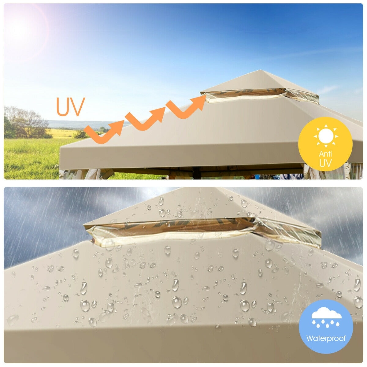 Forclover HBV-P3345 Wood-Resin-Gazebos - View #10