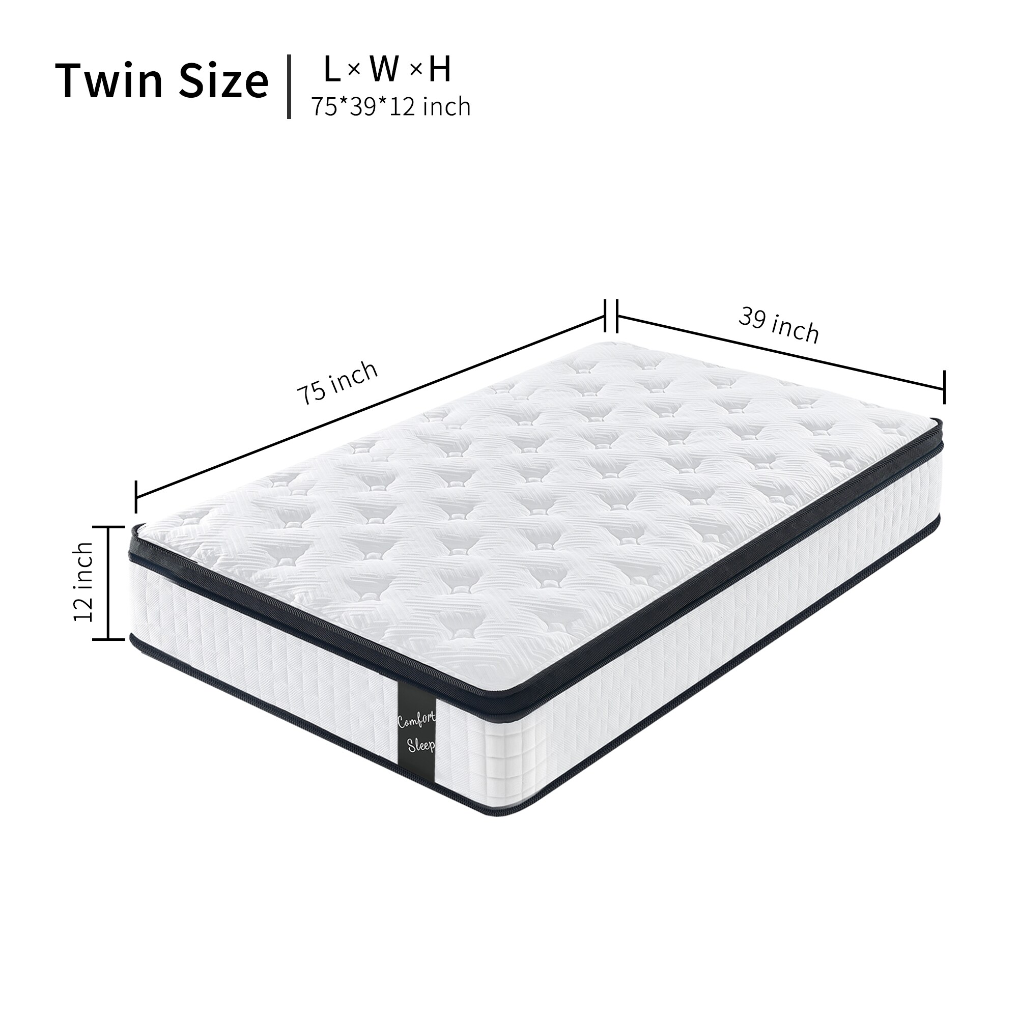 Oizaye AL001-TWIN Mattresses-Boxsprings - View #2
