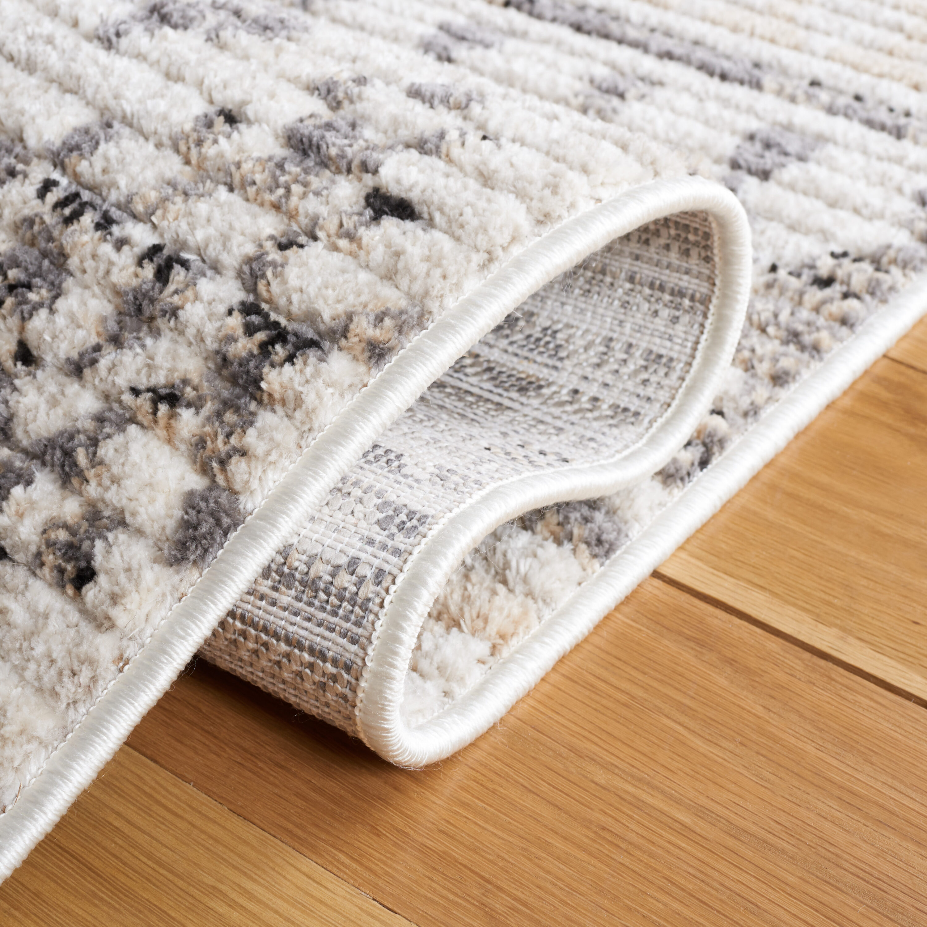 Marrakesh Beige and Gray Medallion Synthetic Area Rug