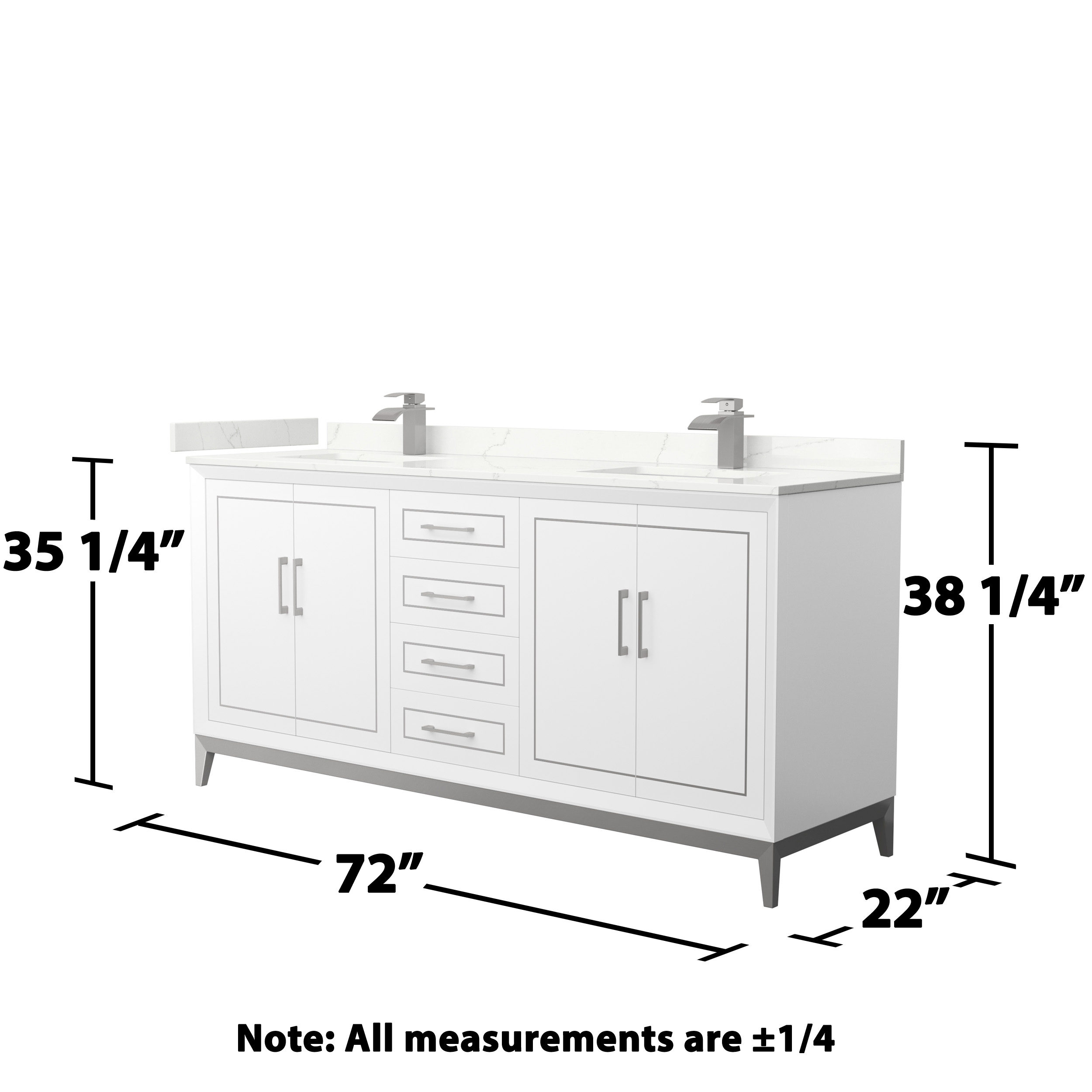 Wyndham Collection WCH515172DWHGTUNSMXX Bath-Vanity-Combo - View #5