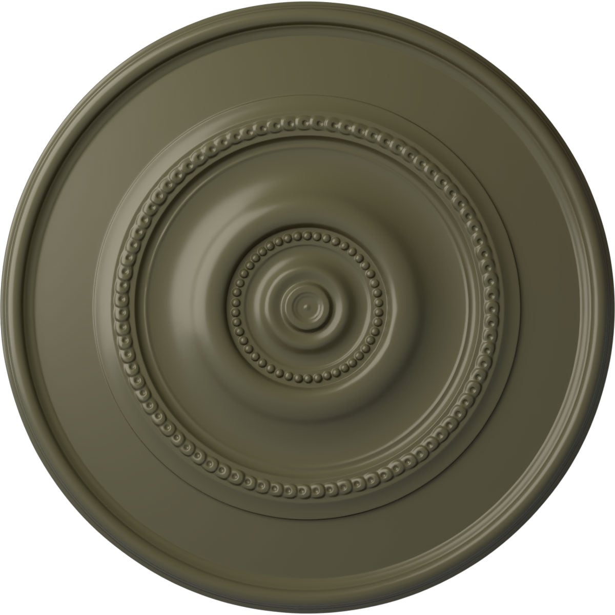 Ekena Millwork CM24REPTF Traditional Reece 24.375-in W x 24.375-in L Painted Turtle Polyurethane Whole Ceiling Medallion