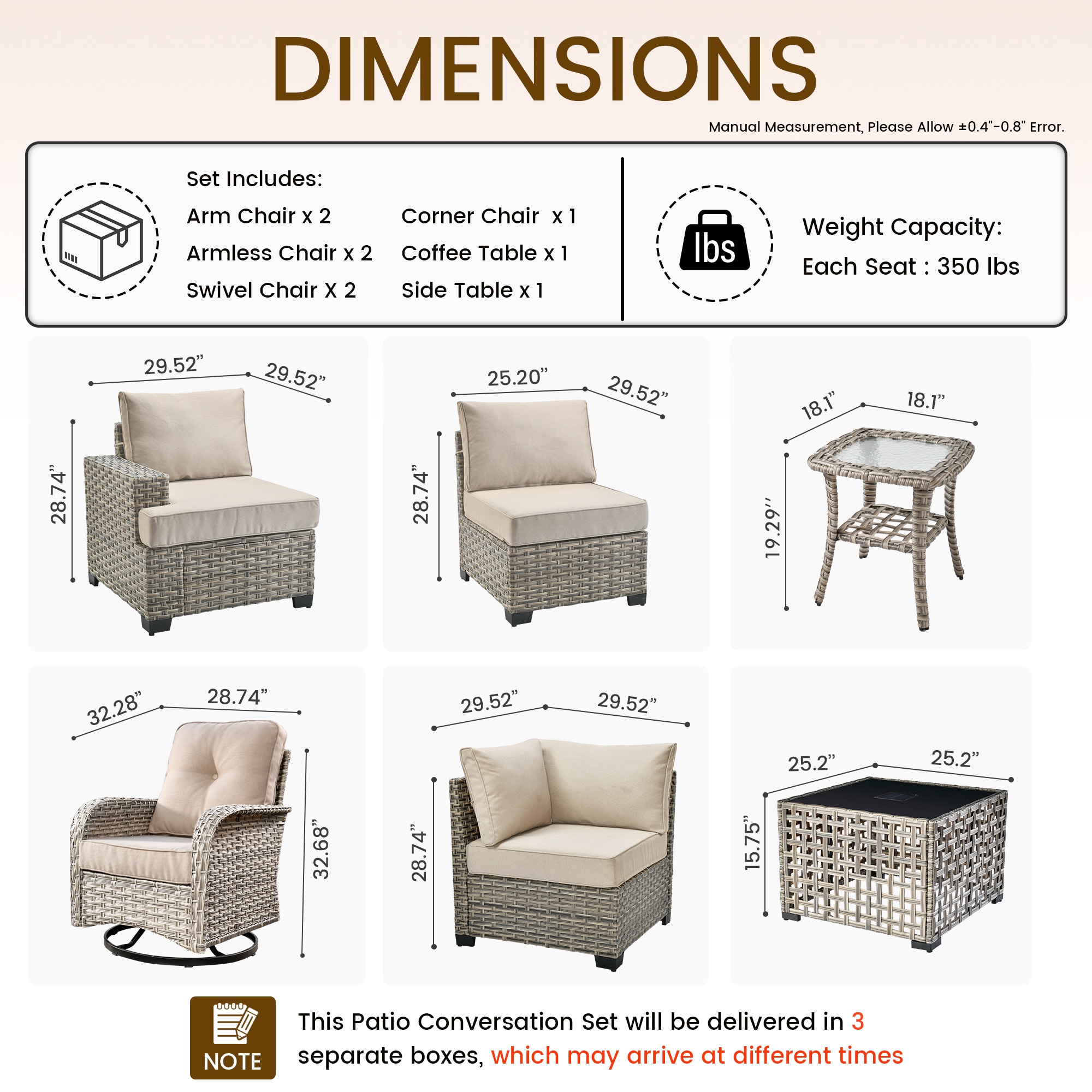 Pouuin SVYZBS600-9 Patio-Sofas-Daybeds - View #2