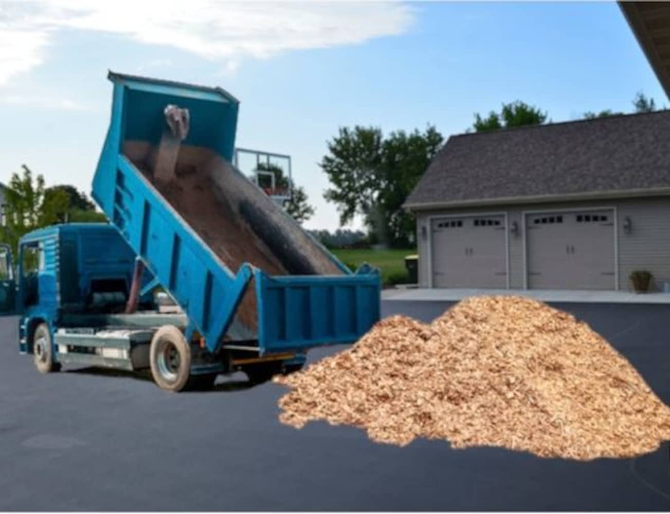 Playground Mulch BKKKWF 1 Cubic yard(s) Natural Hardwood Shredded Bulk wood mulch