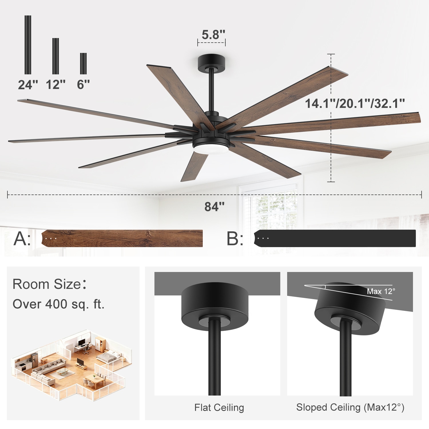 Breezary 35084-BK Ceiling-Fans - View #10