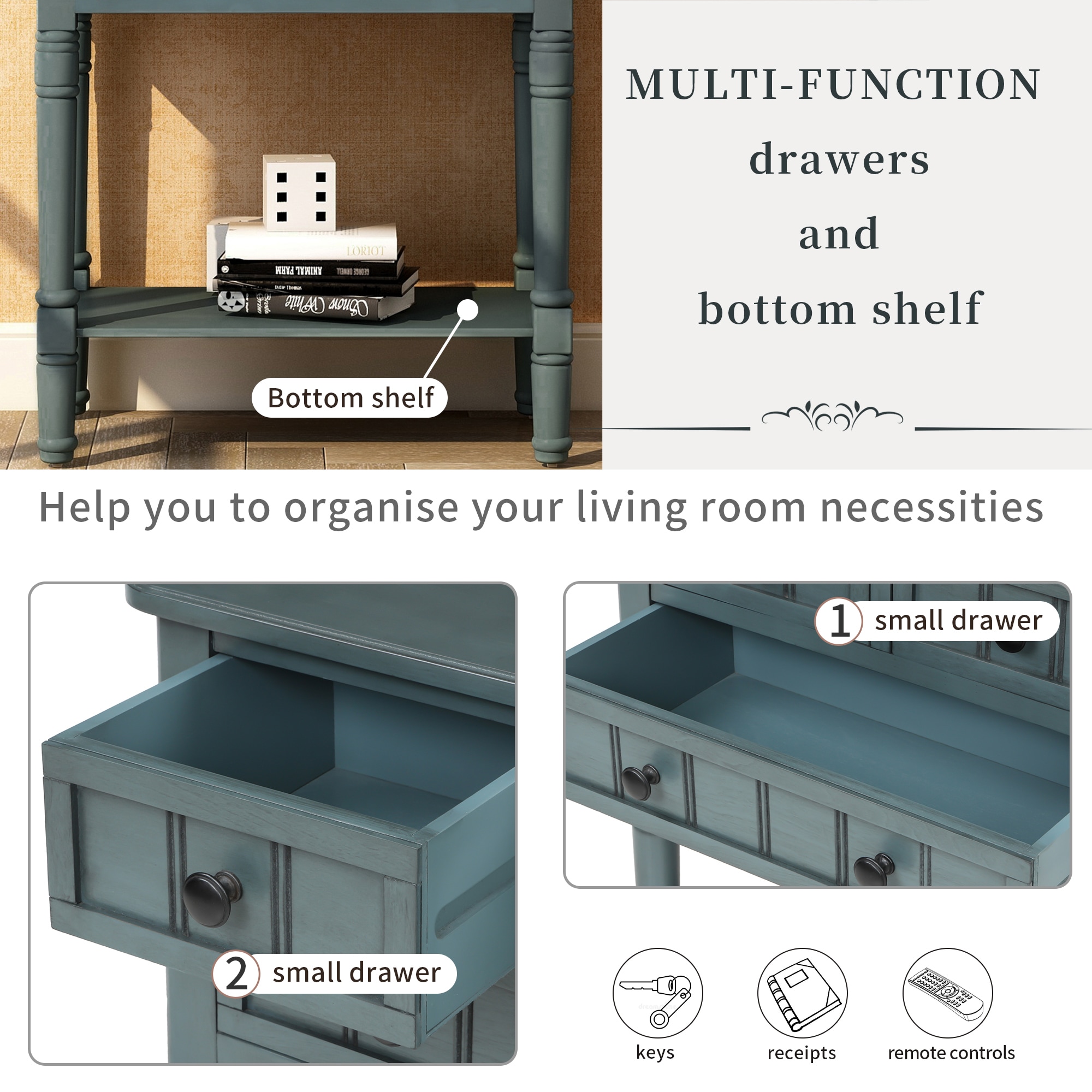 Qualler CTM00646M Console-Sofa-Tables - View #6