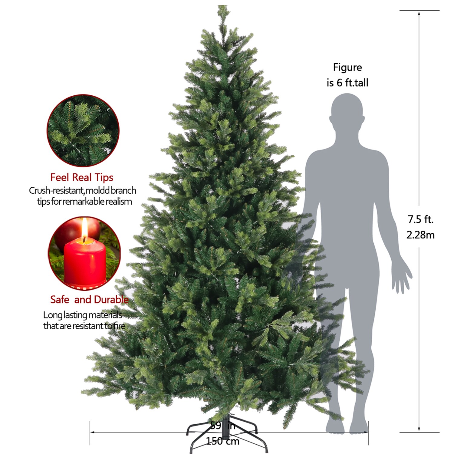 Bybafun YA7200021 Artificial-Christmas-Trees - View #9