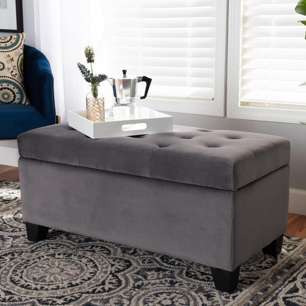 Baxton Studio 162-10458-LW Indoor-Ottomans - View #6