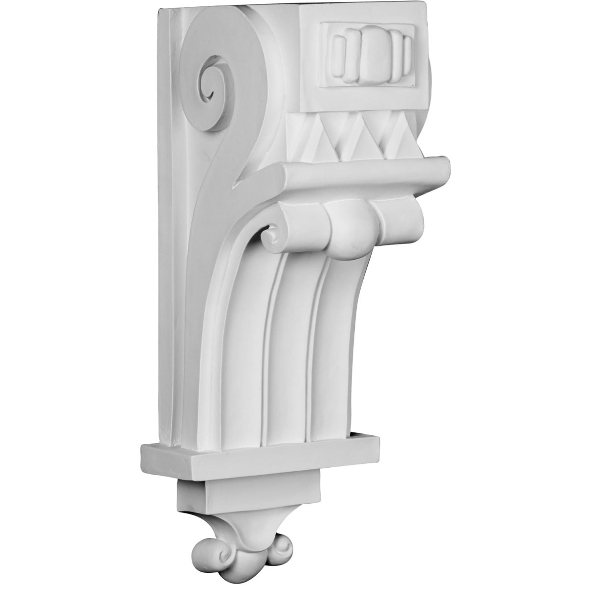 Ekena Millwork COR08X08X20MD 8.125-in x 7.875-in x 20.125-in Primed White Urethane Paintable Corbel