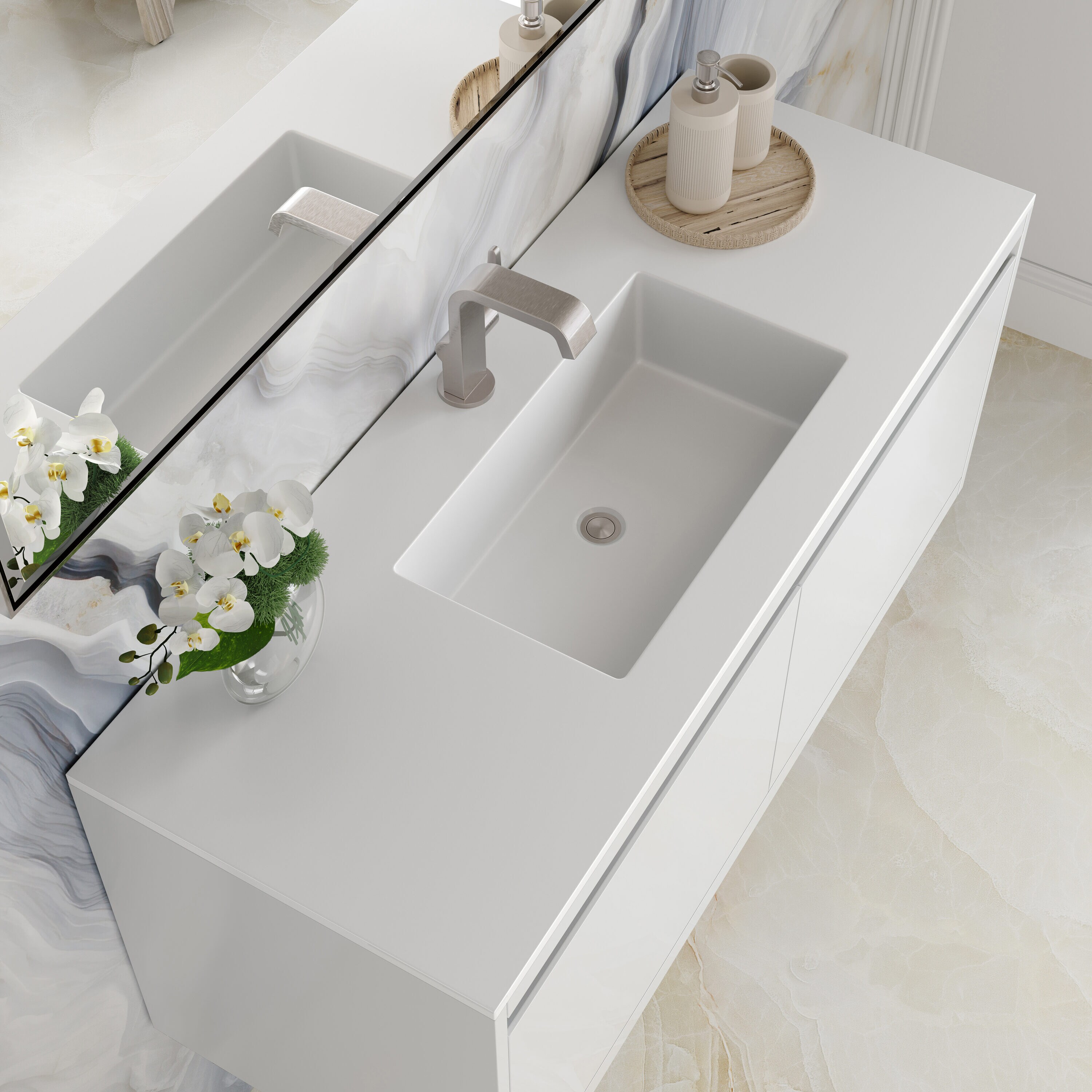 James Martin Vanities 805-V47.3-GW-GW Bath-Vanity-Combo - View #4