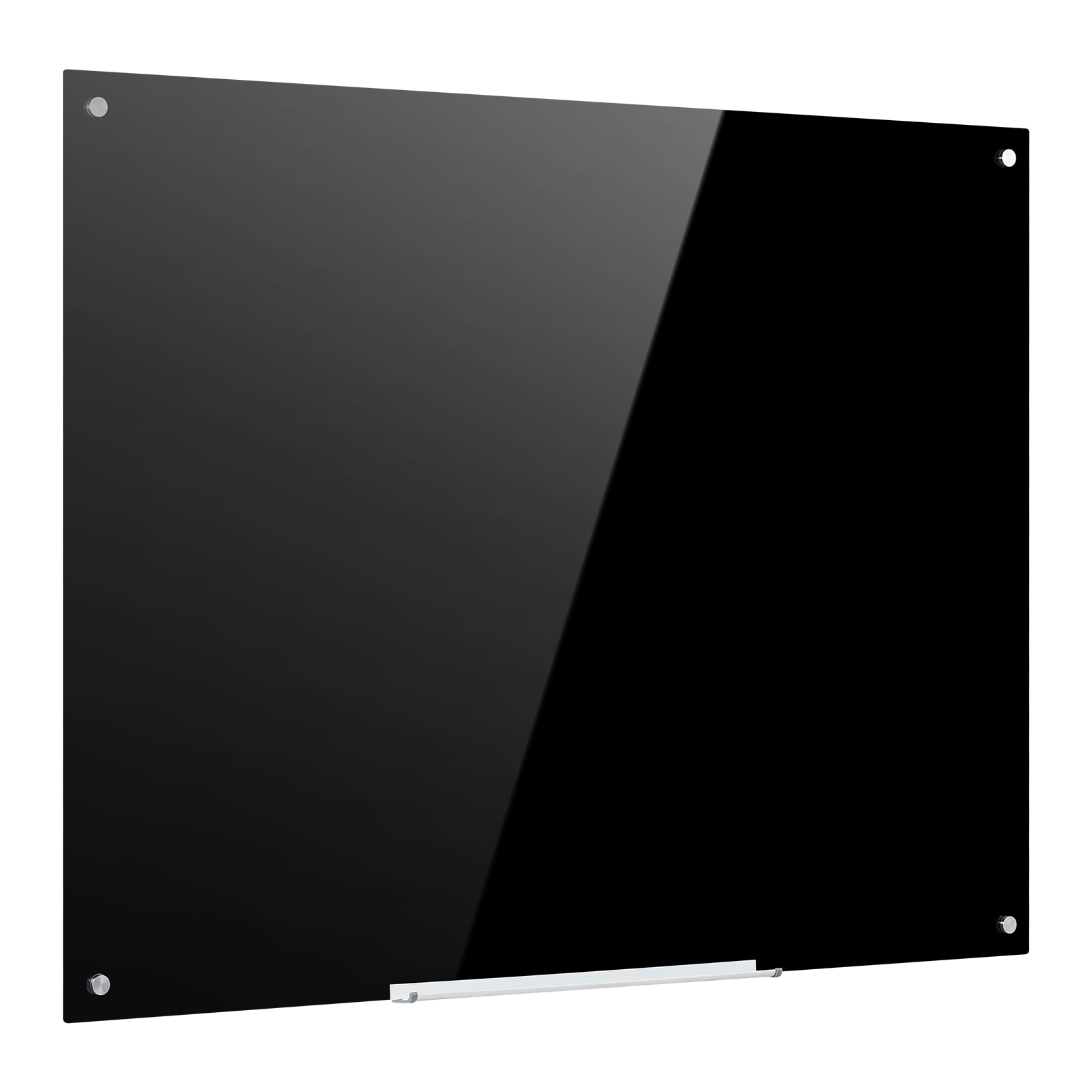 VEVOR Glass Dry Erase Board 2 Pack 47.2 x 35.4 in Black Magnetic Whiteboard Wall-Mounted Frameless Thick Tempered Glass with Markers Magnets and Eraser for Office School Classroom Home Study