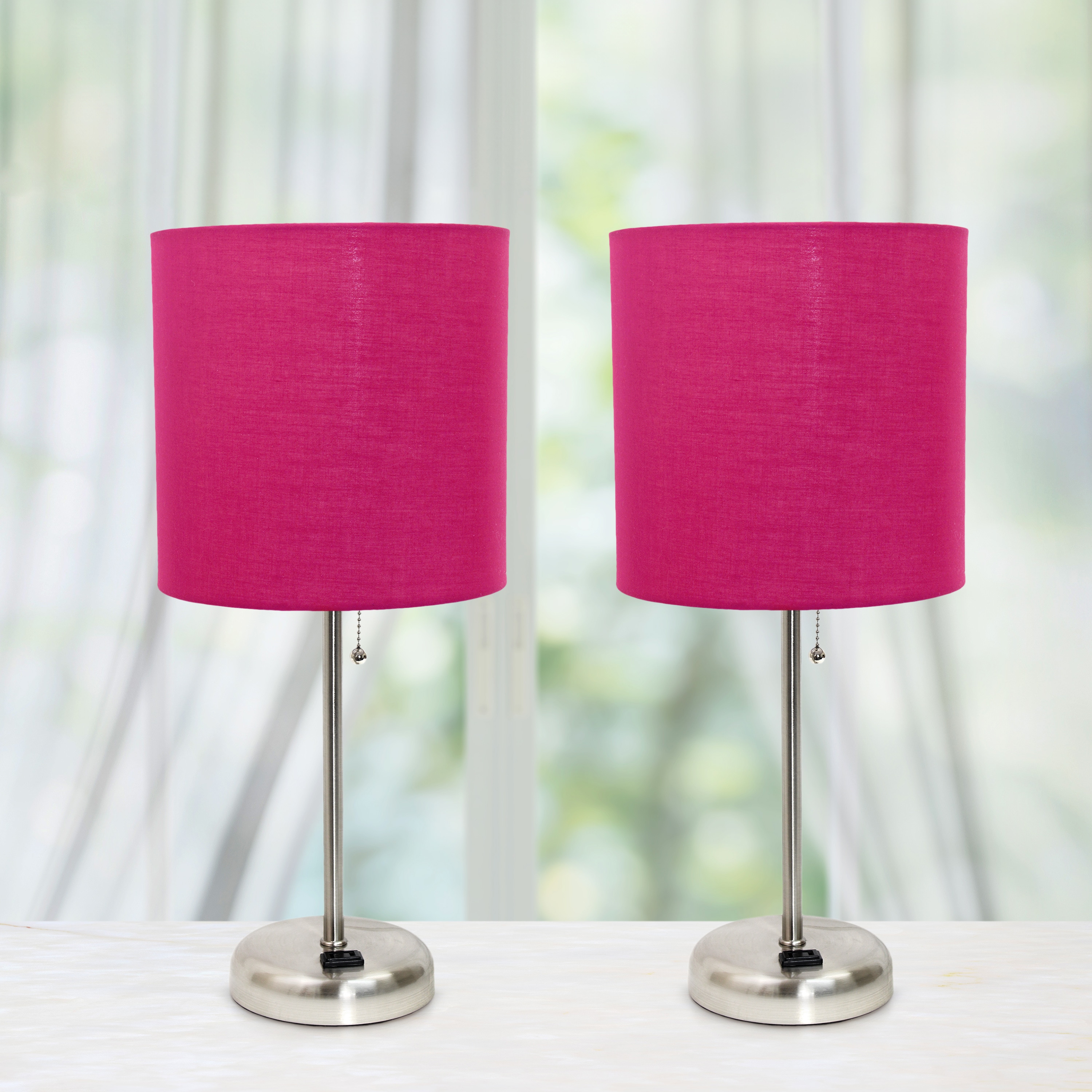 Simple Designs LT2024-PNK-2PK Table-Lamps - View #4