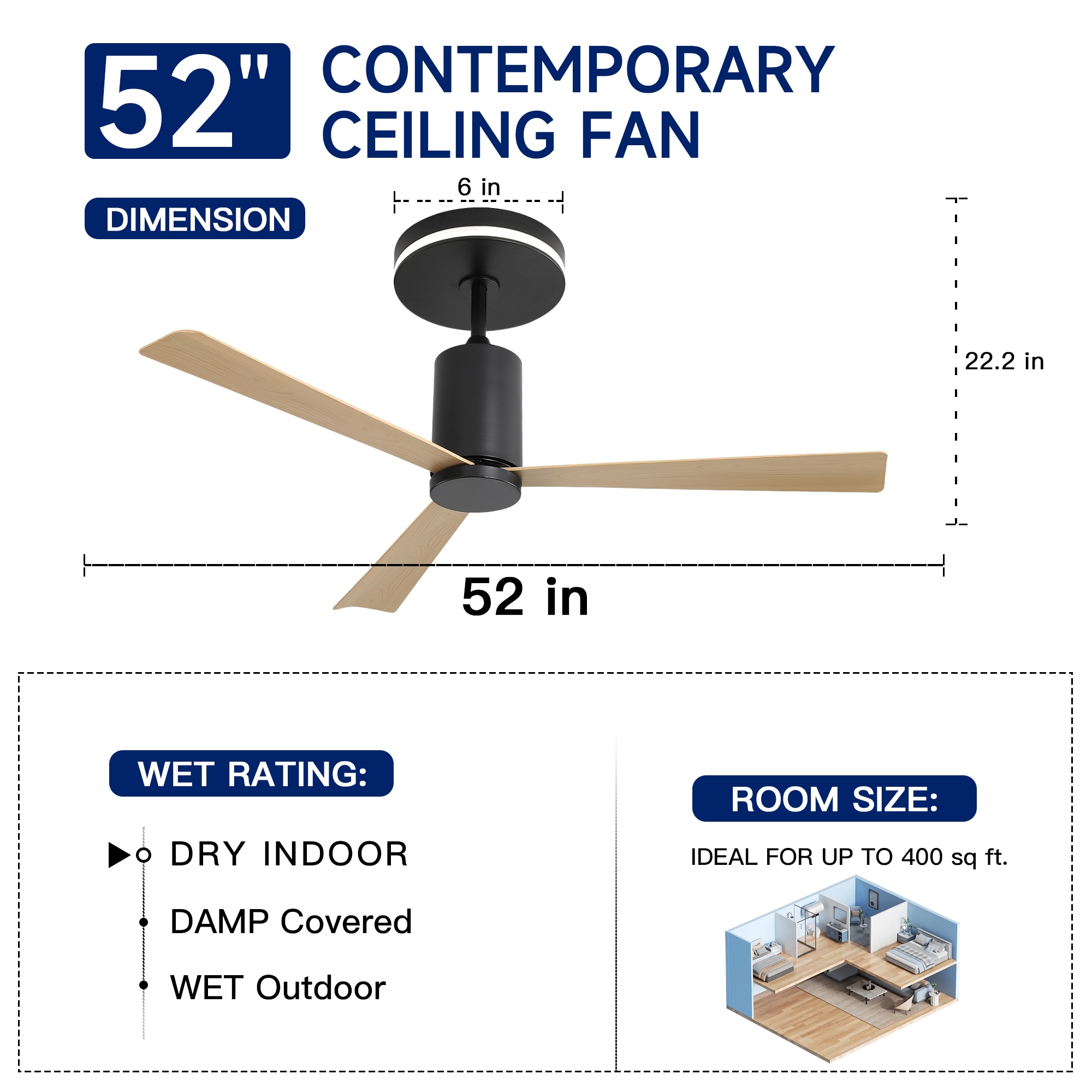  52LSP208511BK Ceiling-Fans - View #5