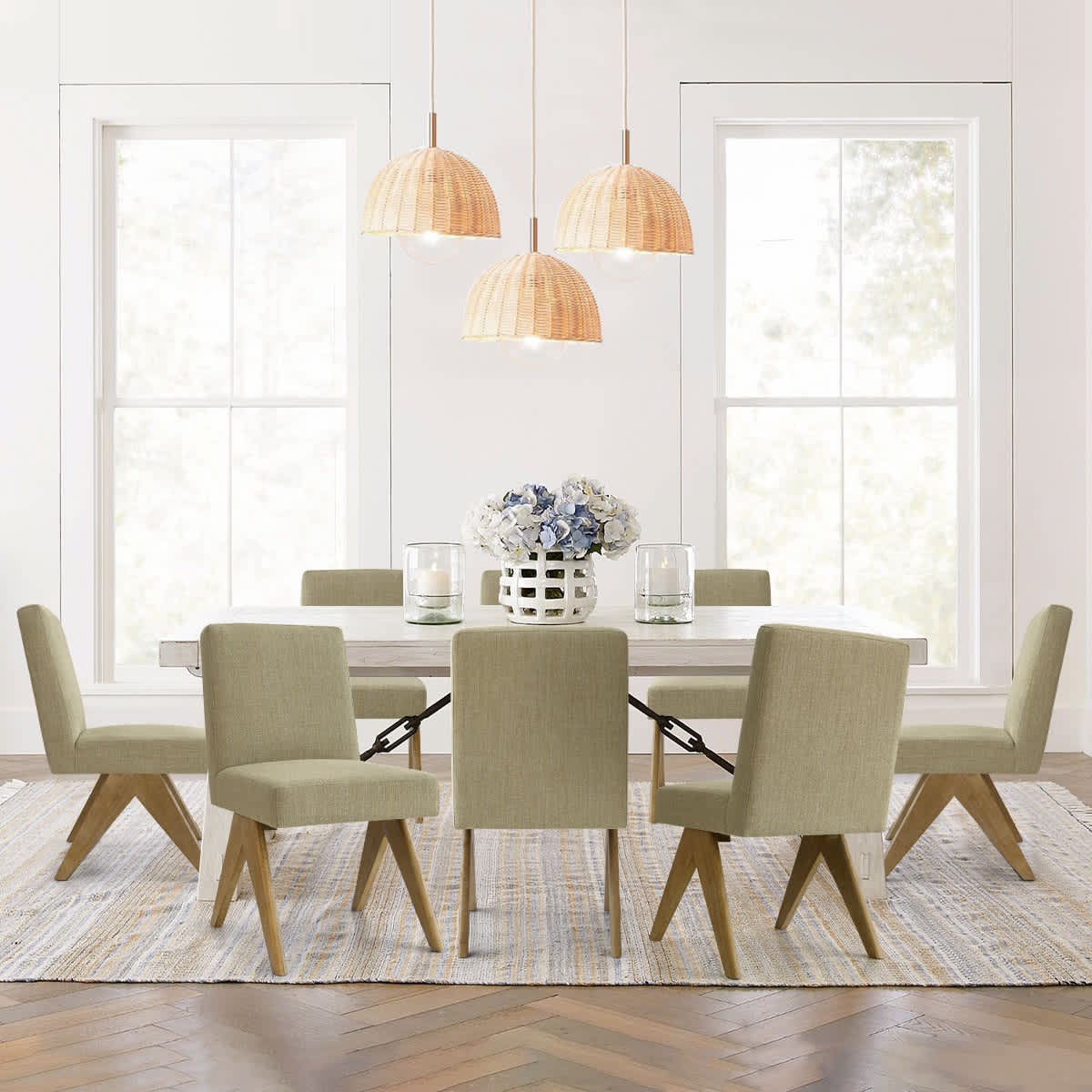 Maison Boucle MORGAN-OK-GREEN-8 Dining-Chairs - View #2