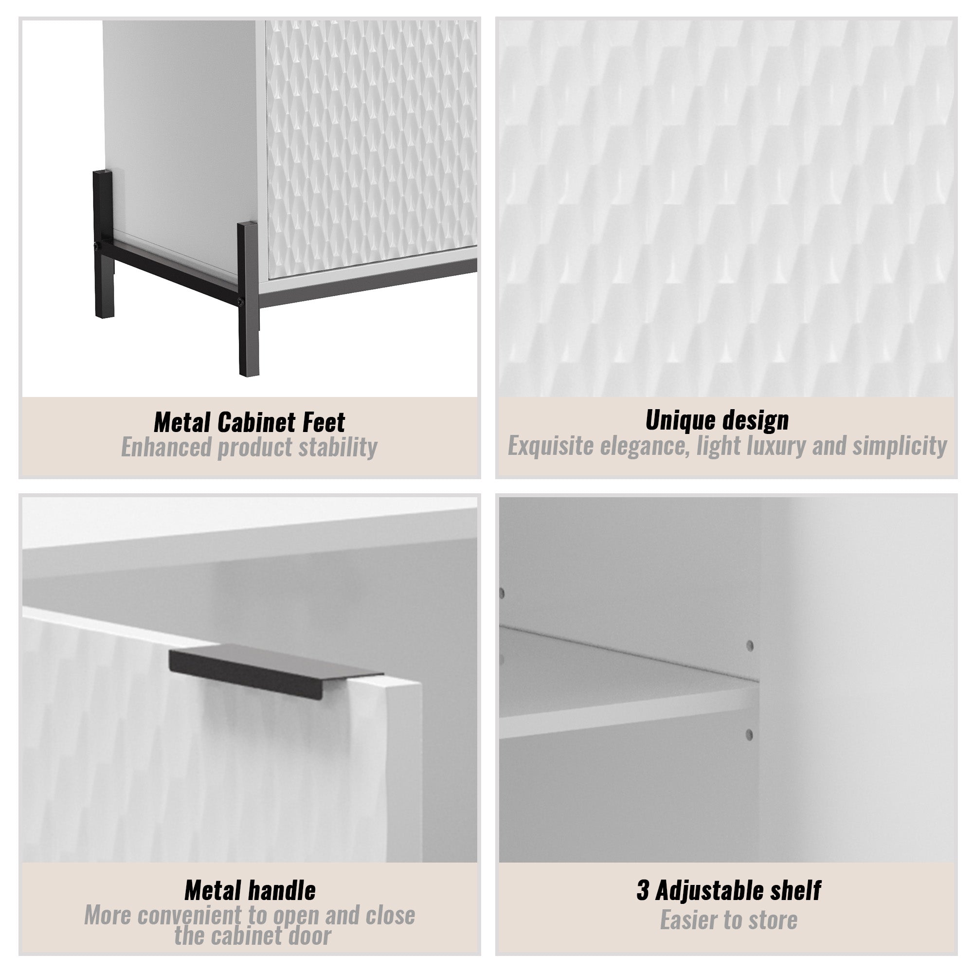 Boyel Living BL-HZ4M-WH Utility-Storage-Cabinets - View #7