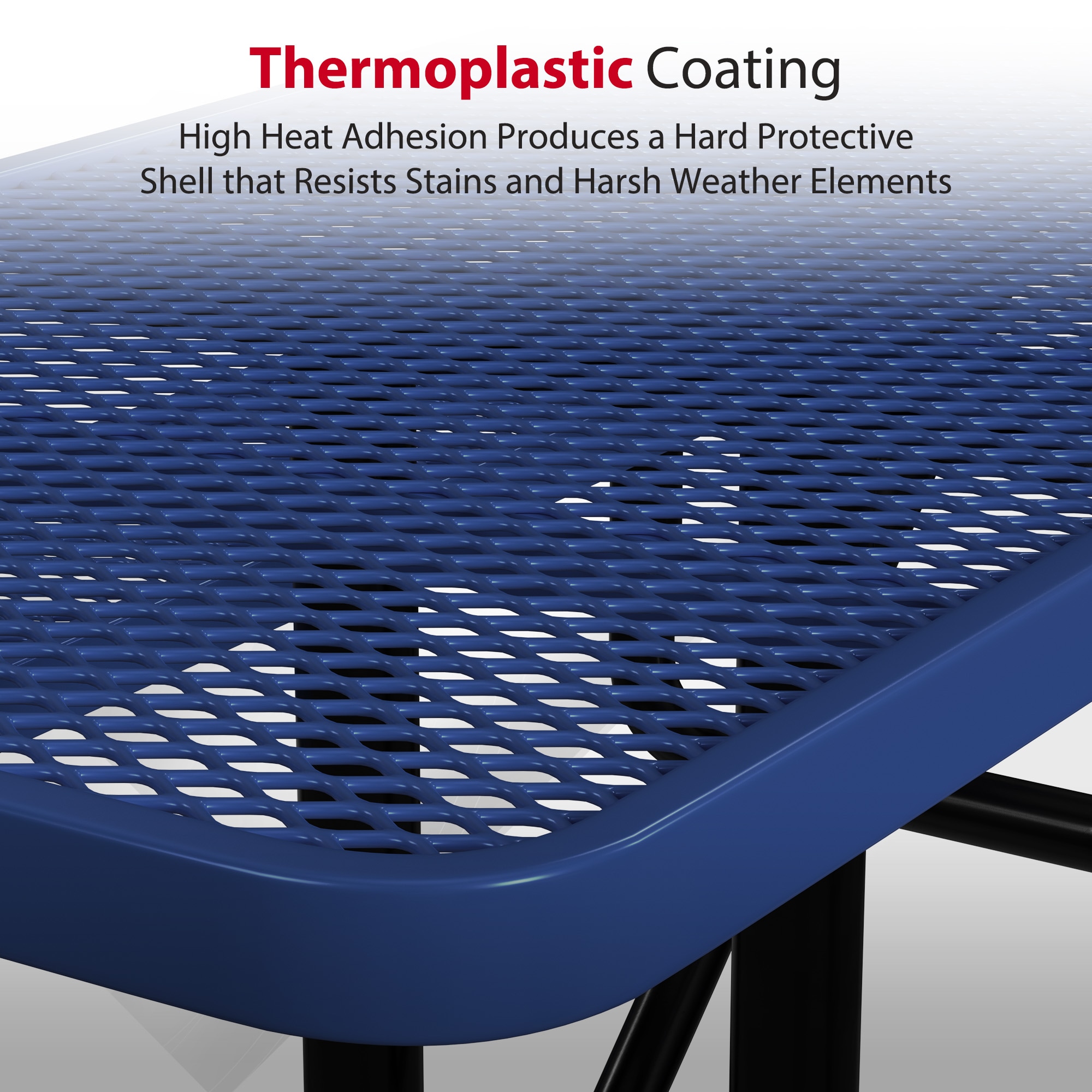 LeisureCraft T8XPP-ADA-NAVY Picnic-Tables - View #5