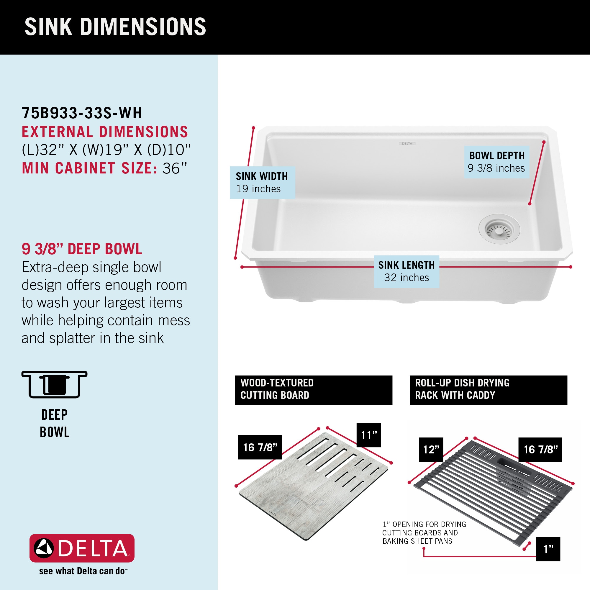 Delta 75B933-33S-WH Kitchen-Sinks - View #7