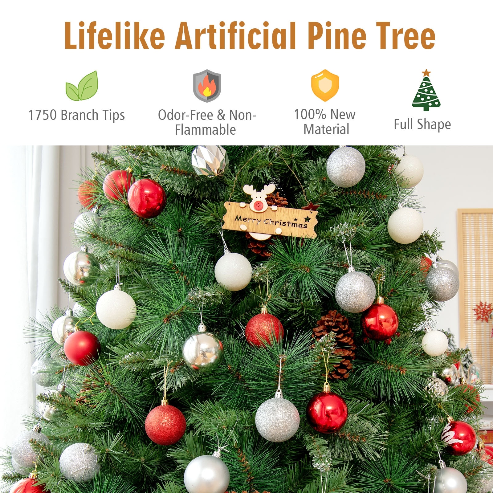Forclover HYC-CM874 Artificial-Christmas-Trees - View #4