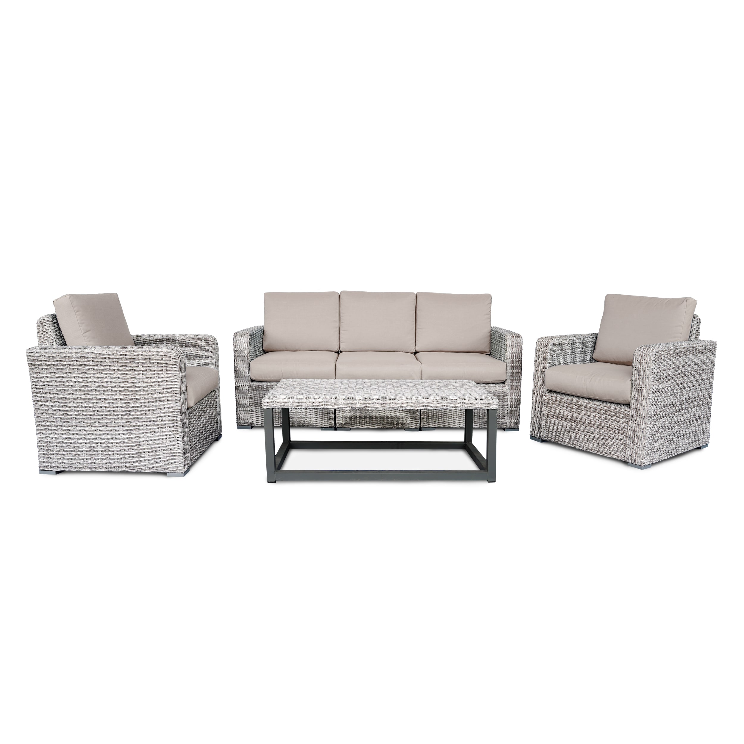 Leisure Made 471082-TAN Patio-Conversation-Sets - View #3
