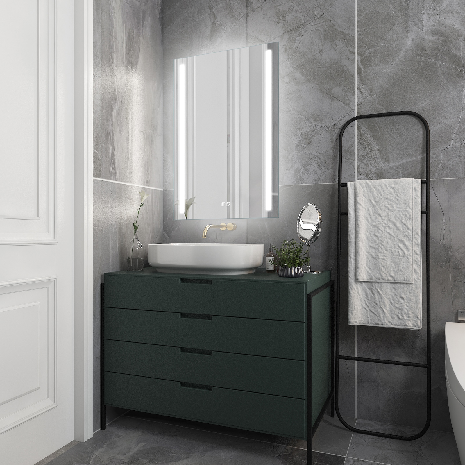ExBrite JS-2432-2-N-X Framed-Bath-Mirrors - View #4
