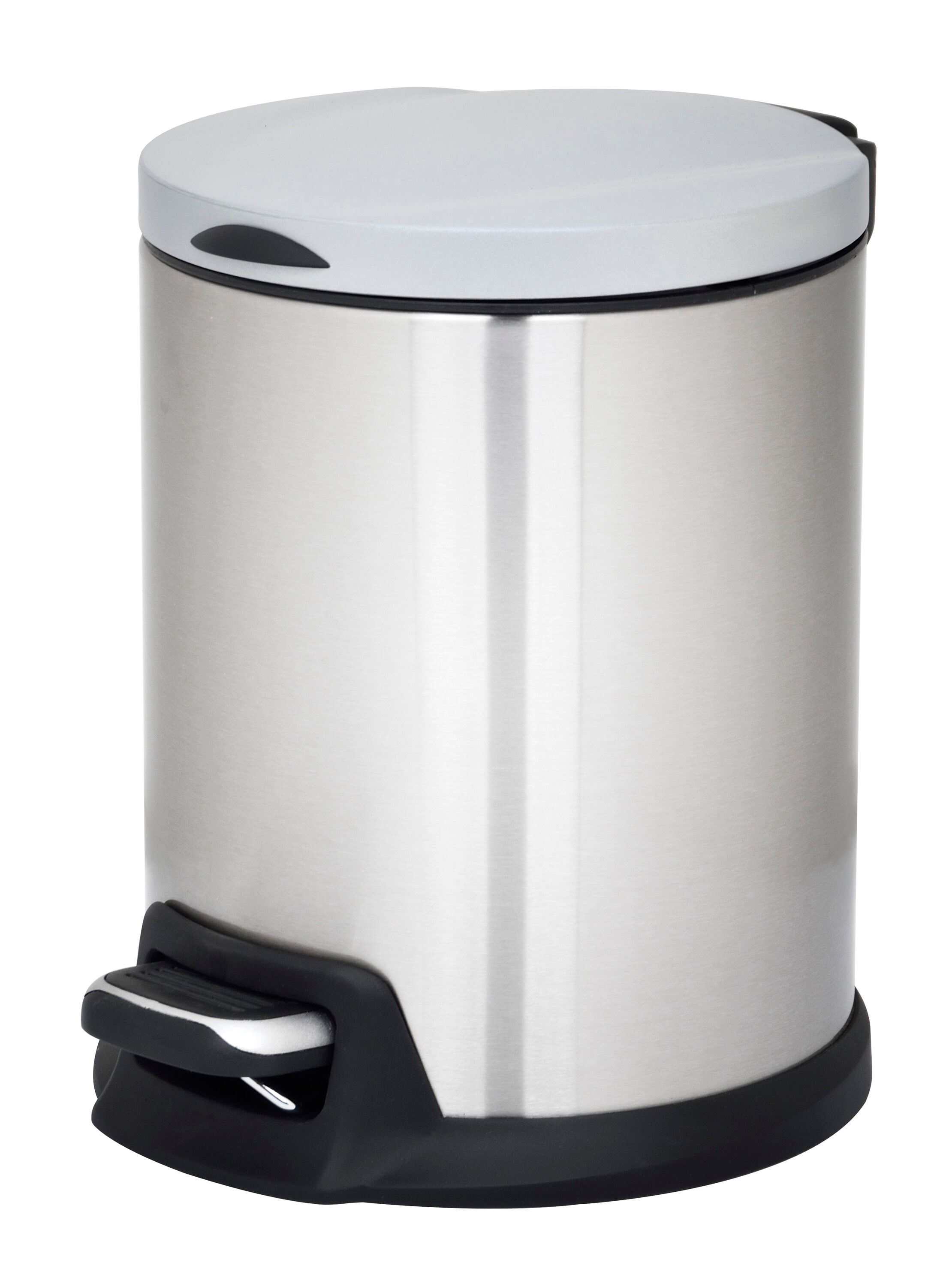 MOXIE 5-Liter Stainless Steel Indoor Trash Can with Lid in the Trash ...