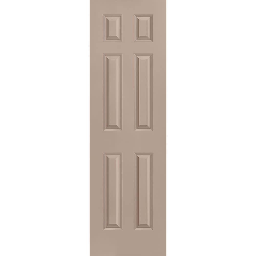 Masonite 1317281 Traditional 24-in x 80-in Sandpiper 6-panel Smooth Solid core Prefinished Molded composite Slab Door