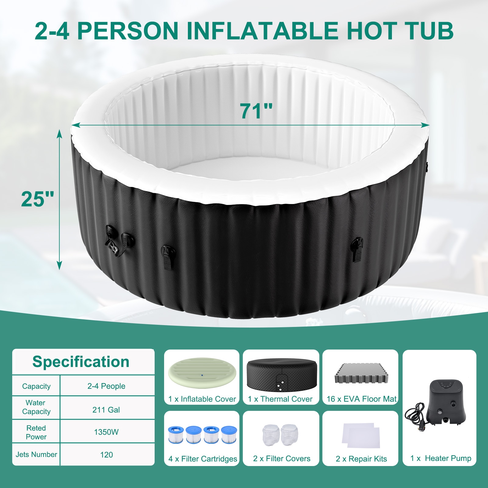 MOONCOOL TUB-Y4JZ0000-A1-LS03 spas - View #2