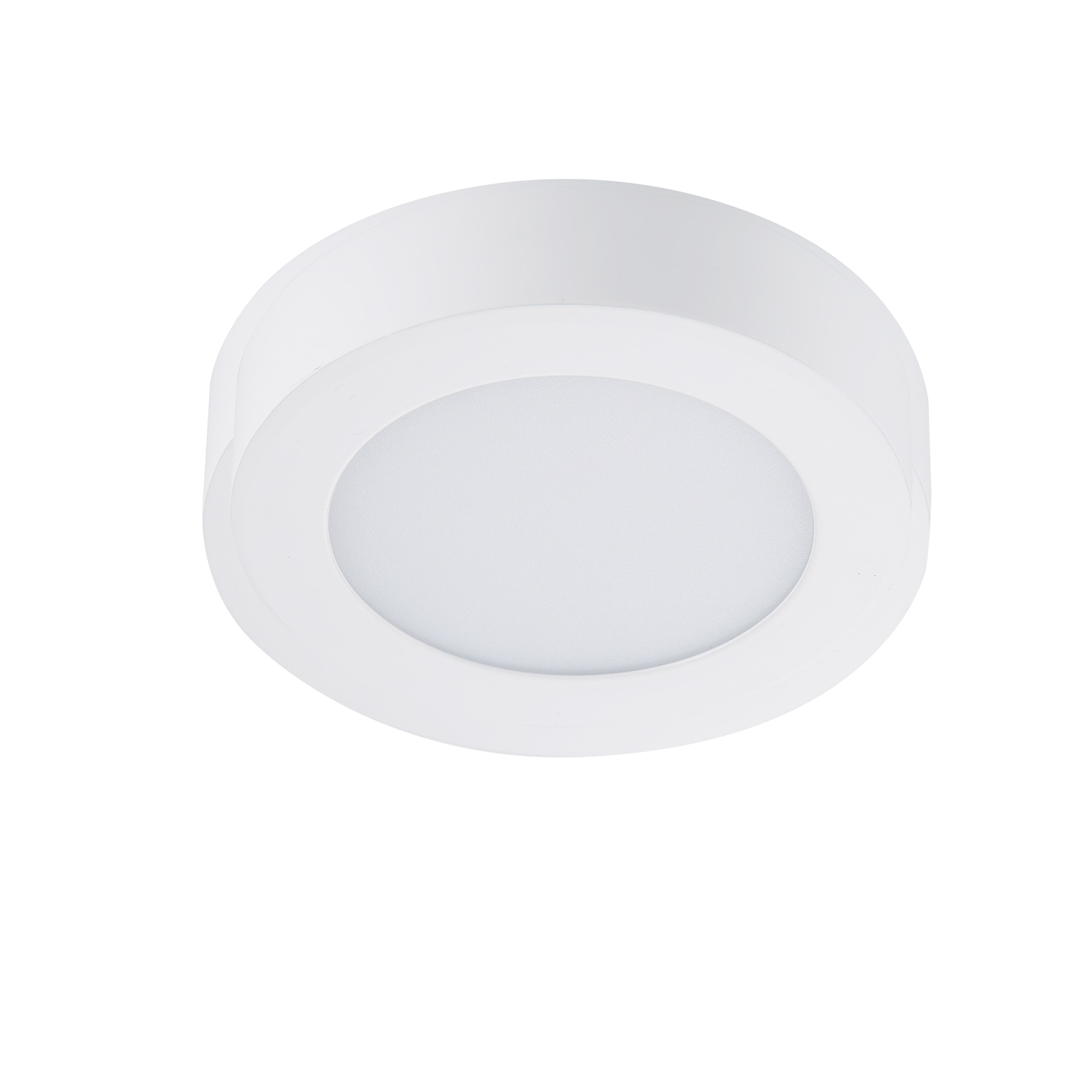 RUN BISON - 7 Inch Round 5CCT Selectable Integrated LED Flush Mount Downlight in White Finish wit...