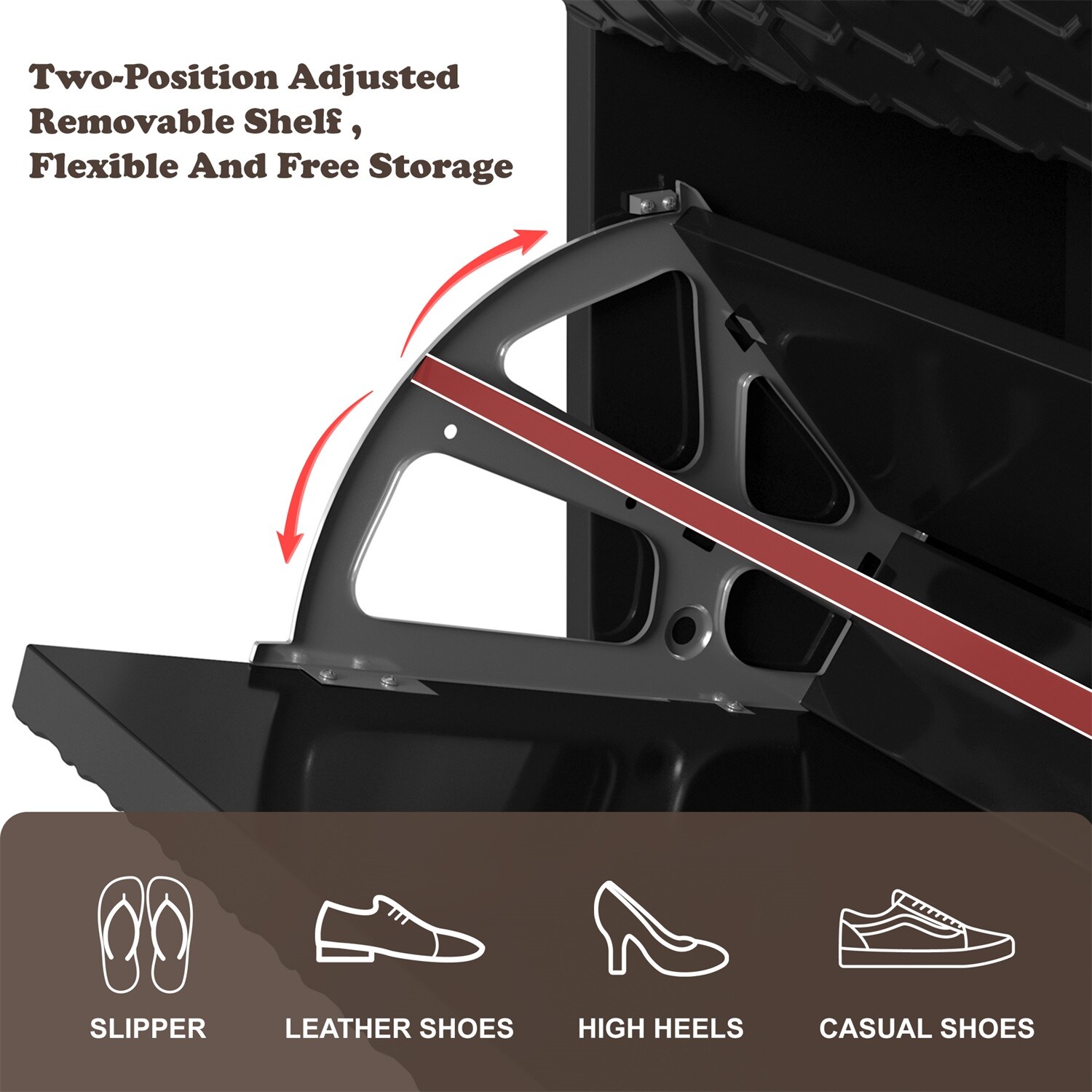 Mondawe MO-BXG1-BK Shoe-Racks - View #6