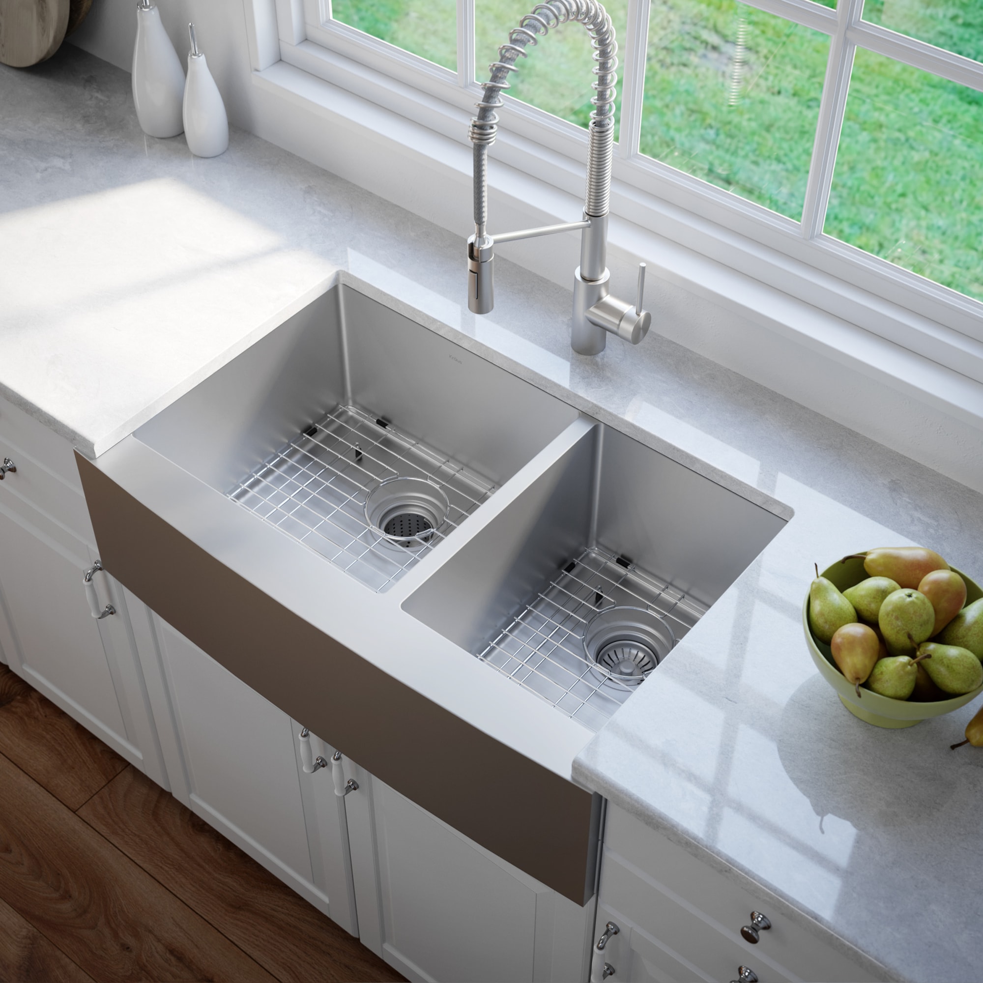 Kraus KHF203-36-100-75MB Kitchen-Sinks - View #4