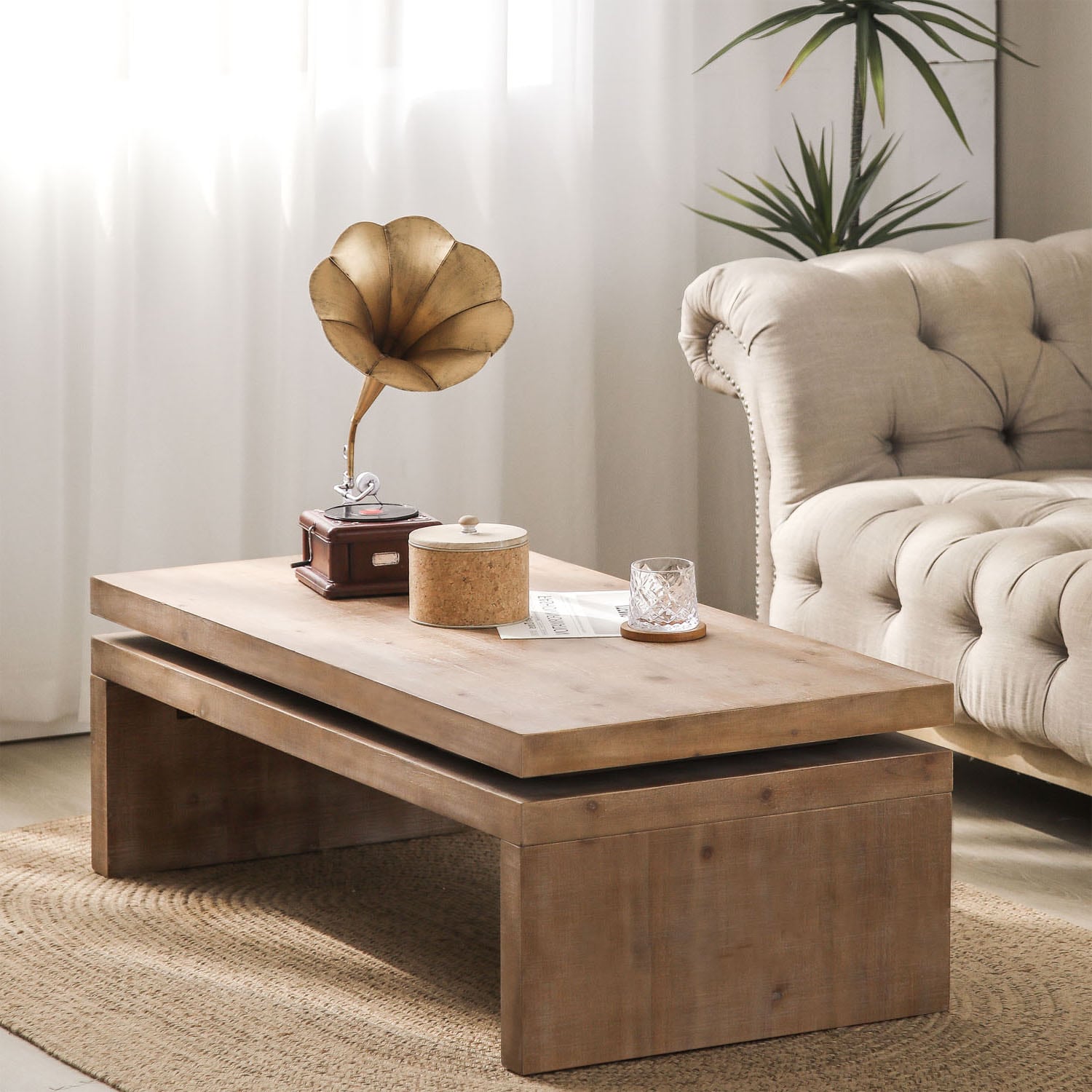 Mondawe WFMD-L021C-M-BROWN Coffee-Tables - View #3