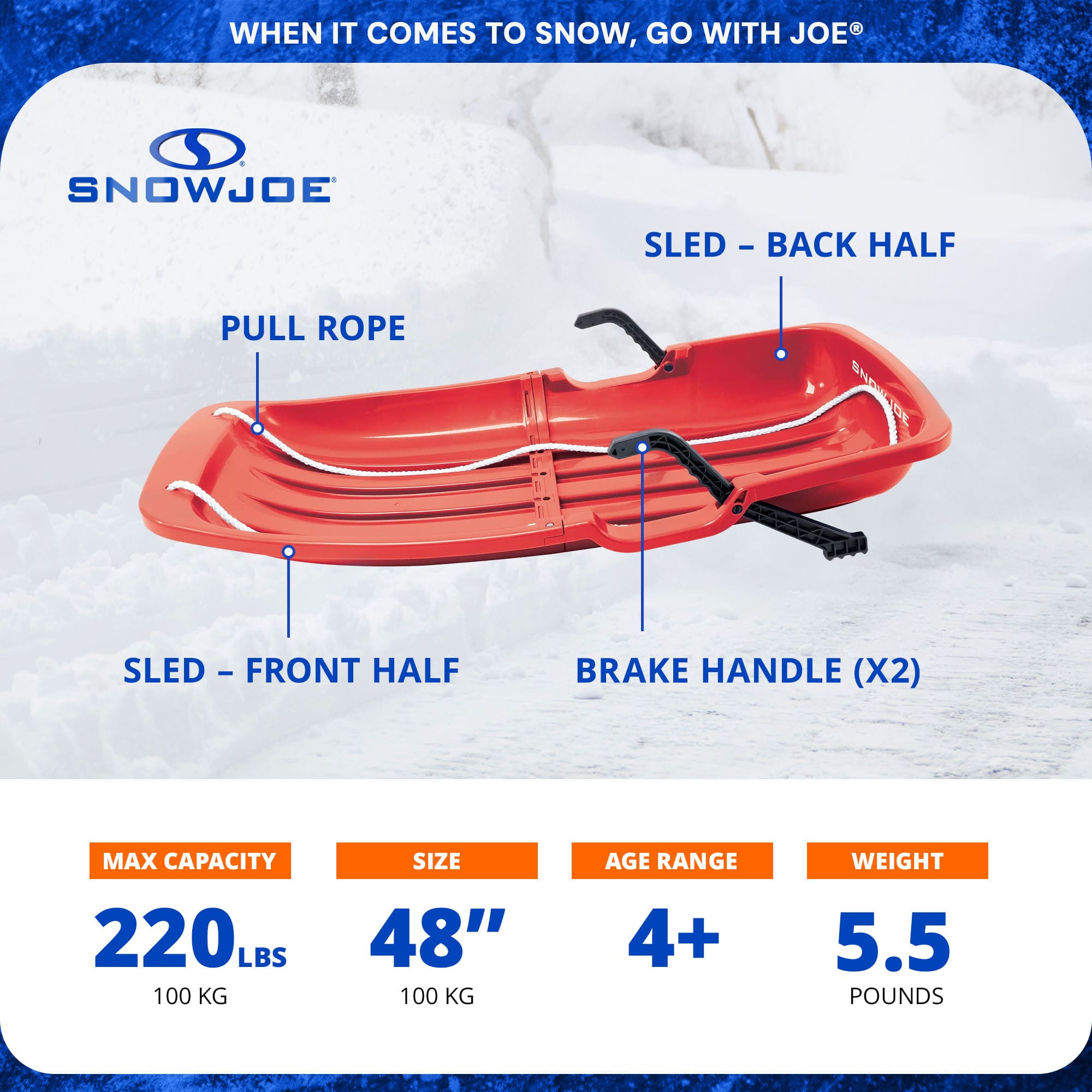 Snow Joe 414149 Snow-Sleds - View #3