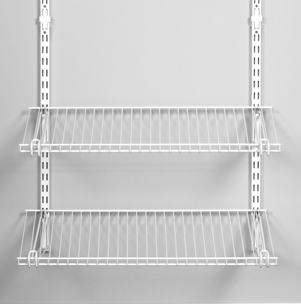 Shoe Shelf In The Wire Closet Systems, Rubbermaid Adjustable Shelving