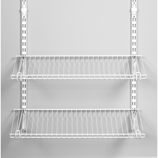 Adjustable Mount Wire Shelving Kits, How To Install Rubbermaid Wire Closet Shelving