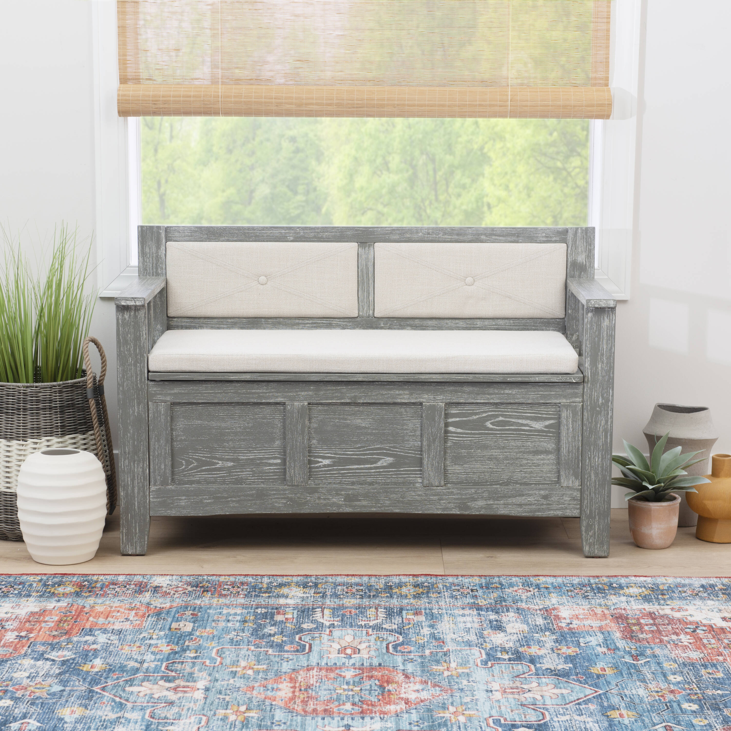 Linon LOWES2148 bench - View #8