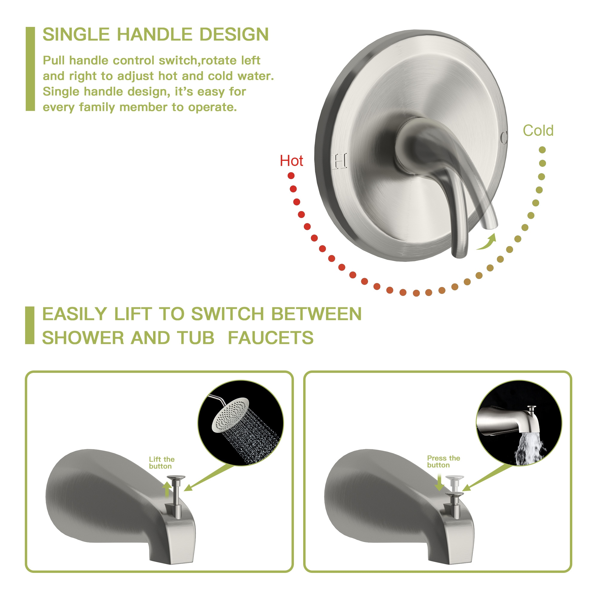 Tatayosi T102465 Showerhead-Bar-Panels - View #4