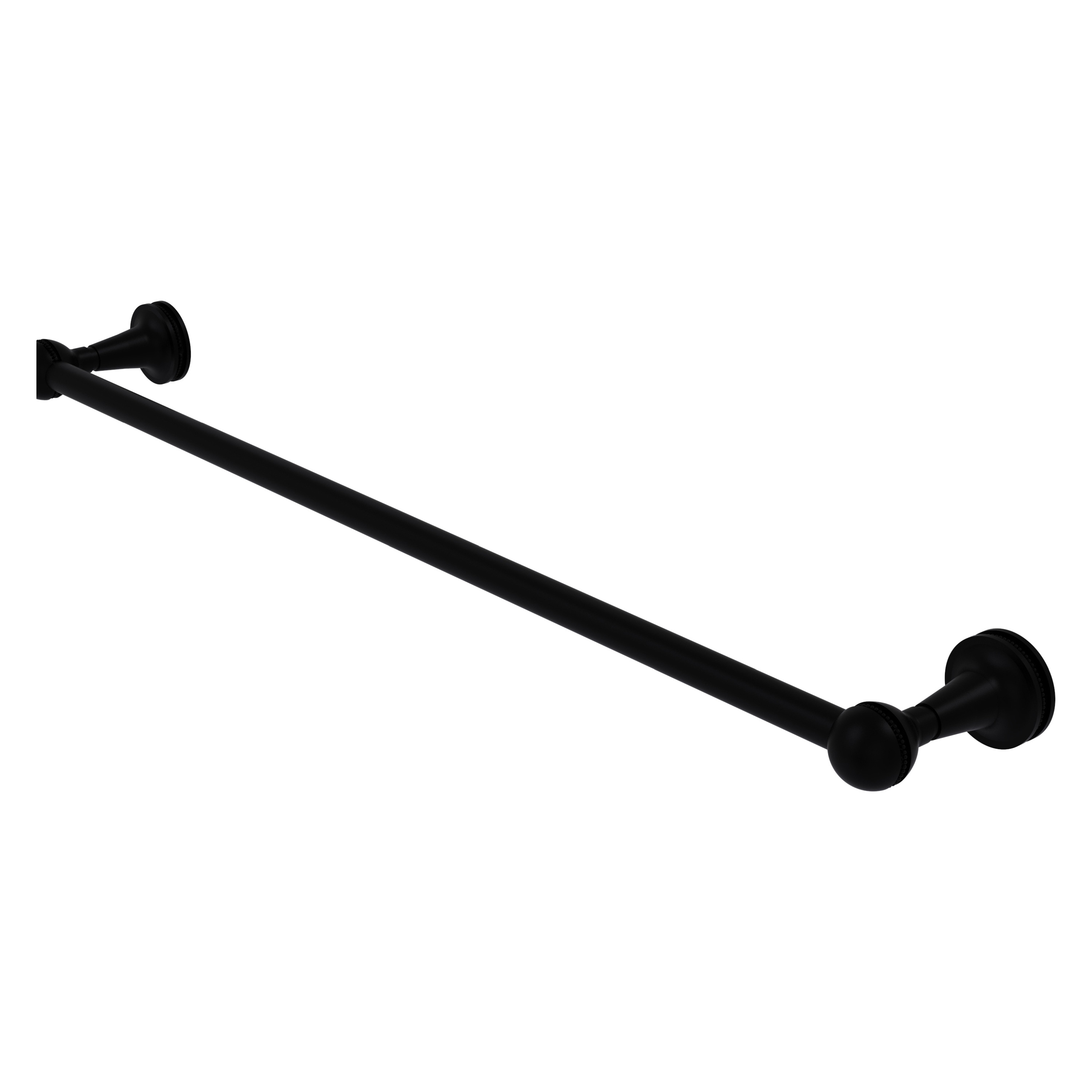 Allied Brass MA-21/24-BKM Mambo 24-in Matte Black Wall mount Single Towel Bar