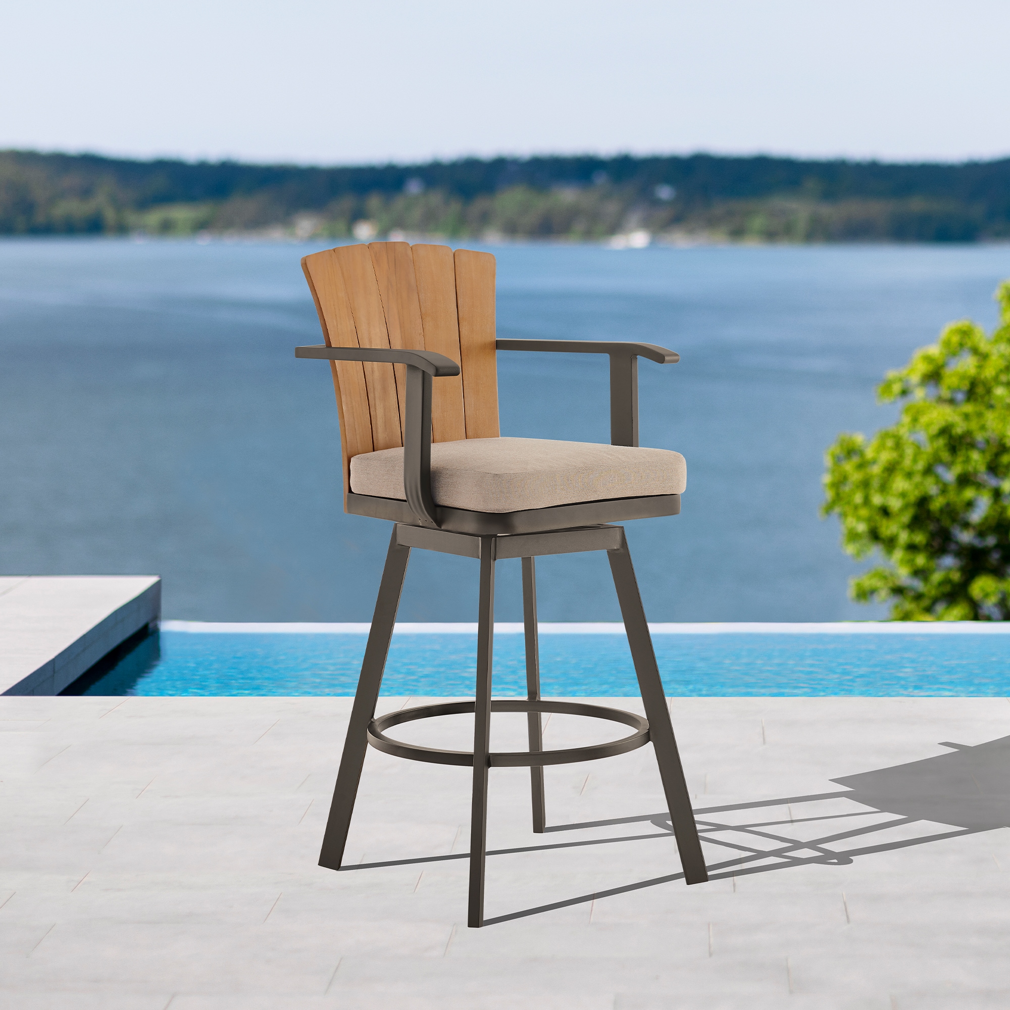 Armen Living LCHABABRN26 stools - View #8