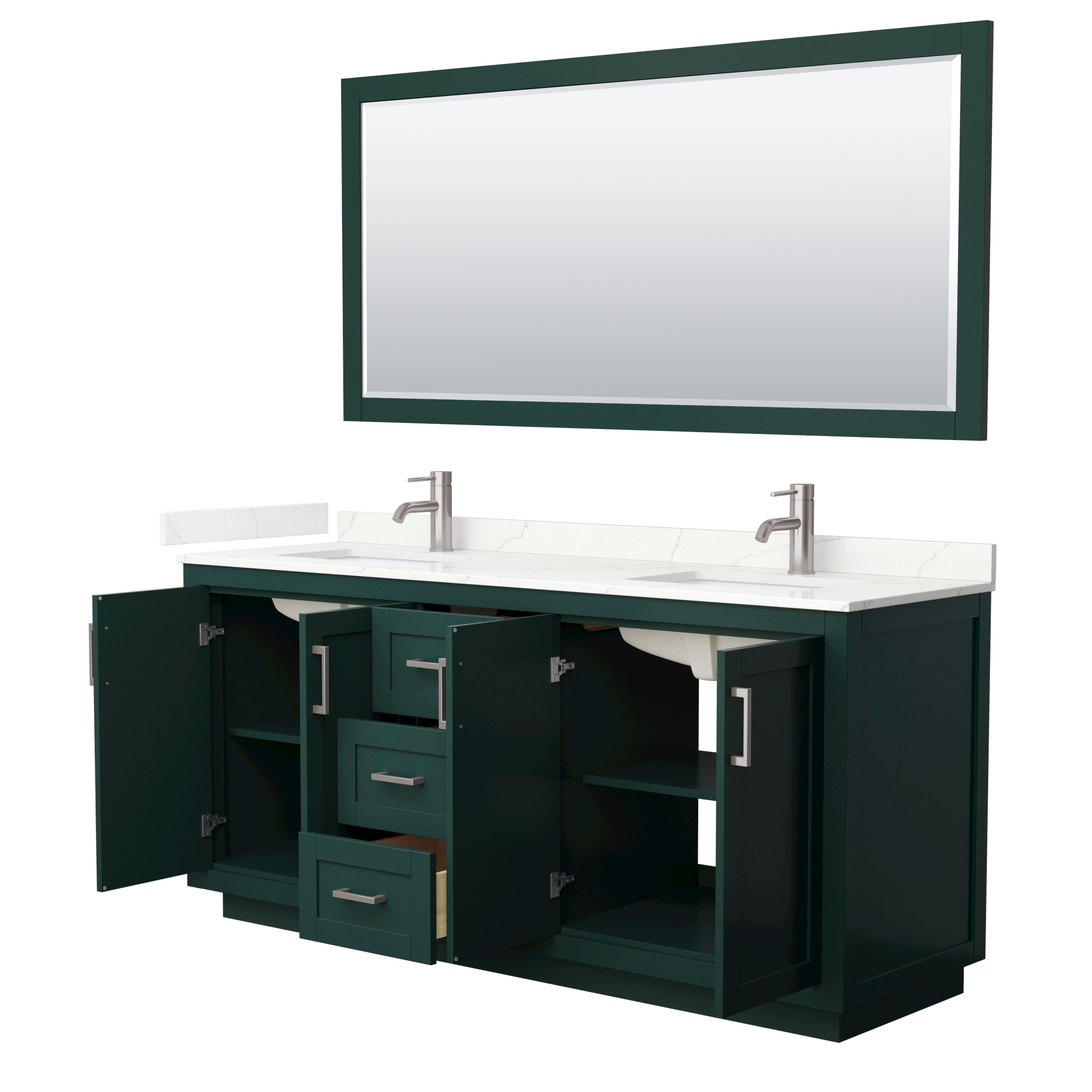Wyndham Collection WCF292972DGEGTUNSM70 Bath-Vanity-Combo - View #3