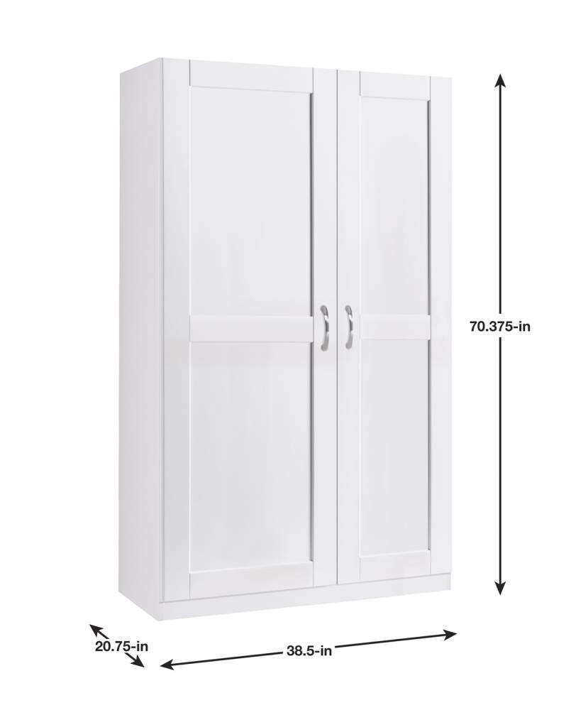 Estate 38.5-in W Wood Composite Wall-Mount Utility Storage Cabinet at ...