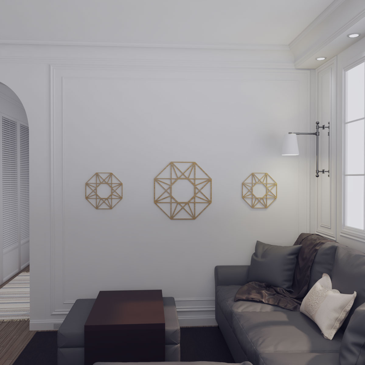 Ekena Millwork CMWP34X34X0250GDHI Ceiling-Medallions - View #10