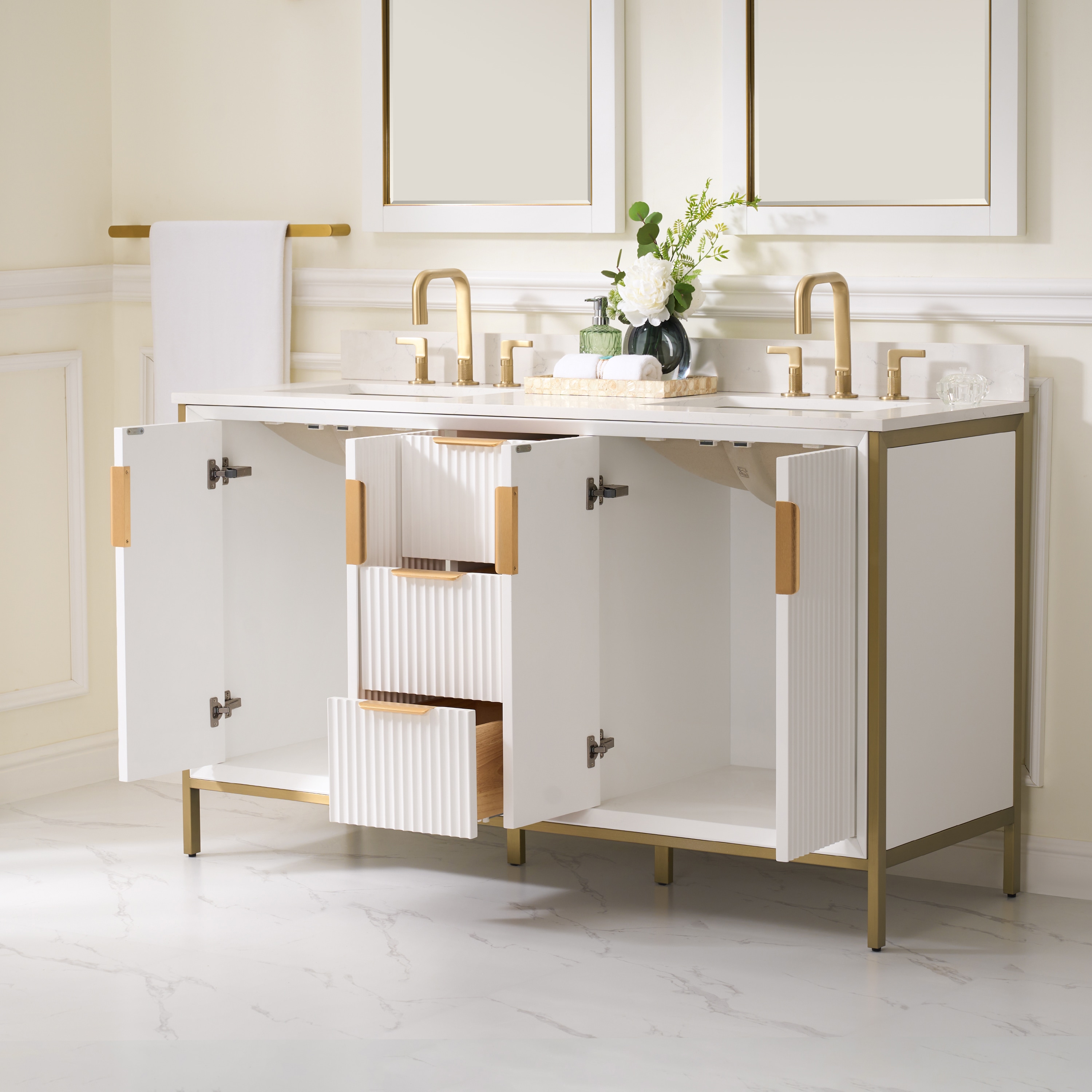 WELLFOR EX-BV60WH Bath-Vanity-Combo - View #12