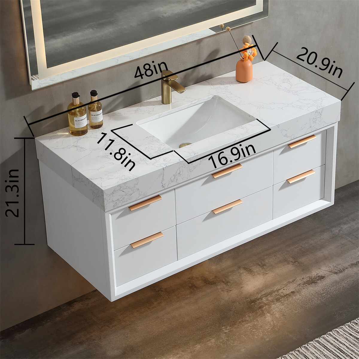 Iseryn AAB48V9WH Bath-Vanity-Combo - View #9