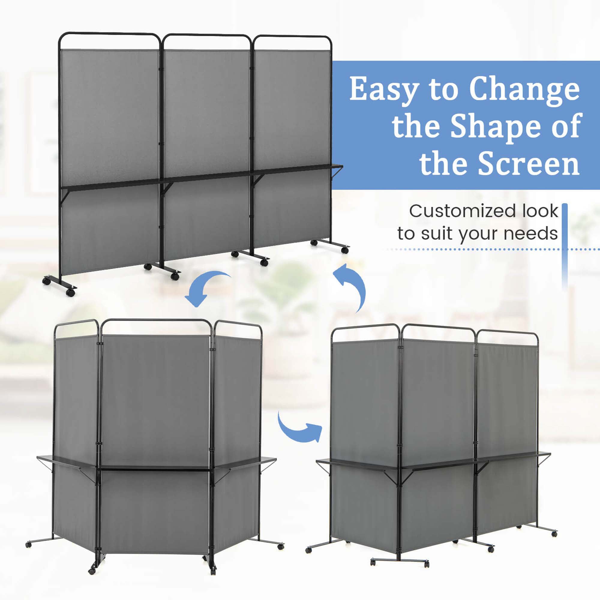 Costway HCST06447 Indoor-Privacy-Screens - View #5