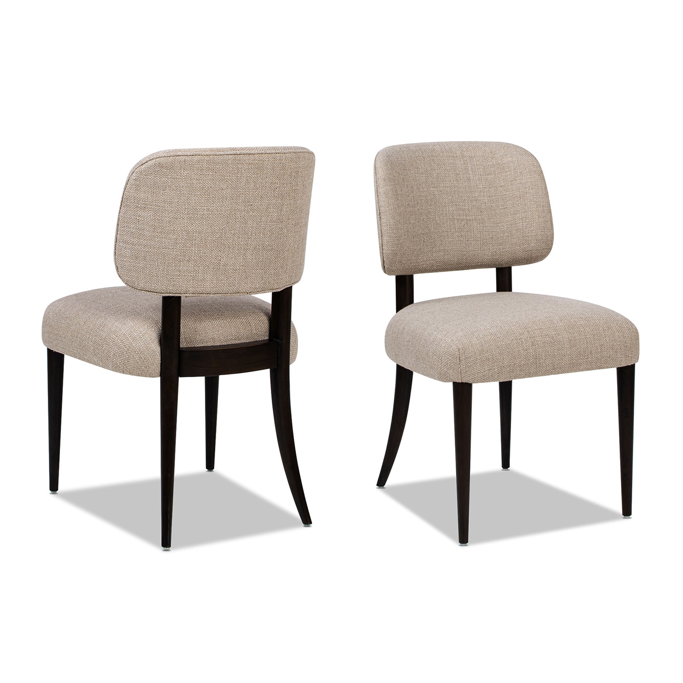 Jennifer Taylor Home L2P-MLT-80210 Set of 2 Harriet Contemporary/Modern Wool Upholstered Dining Side Chair (Wood Frame)