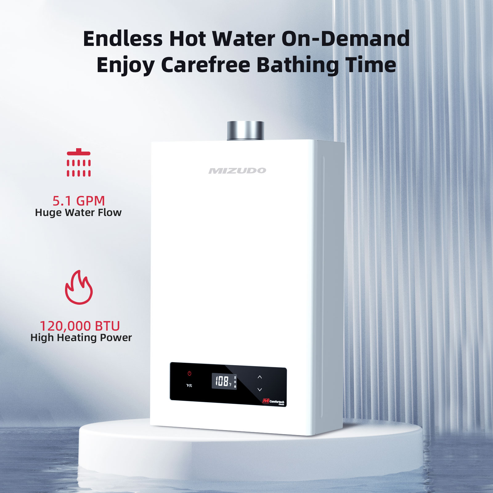 Mizudo FDG-CS120BW-LP Gas-Water-Heaters - View #4