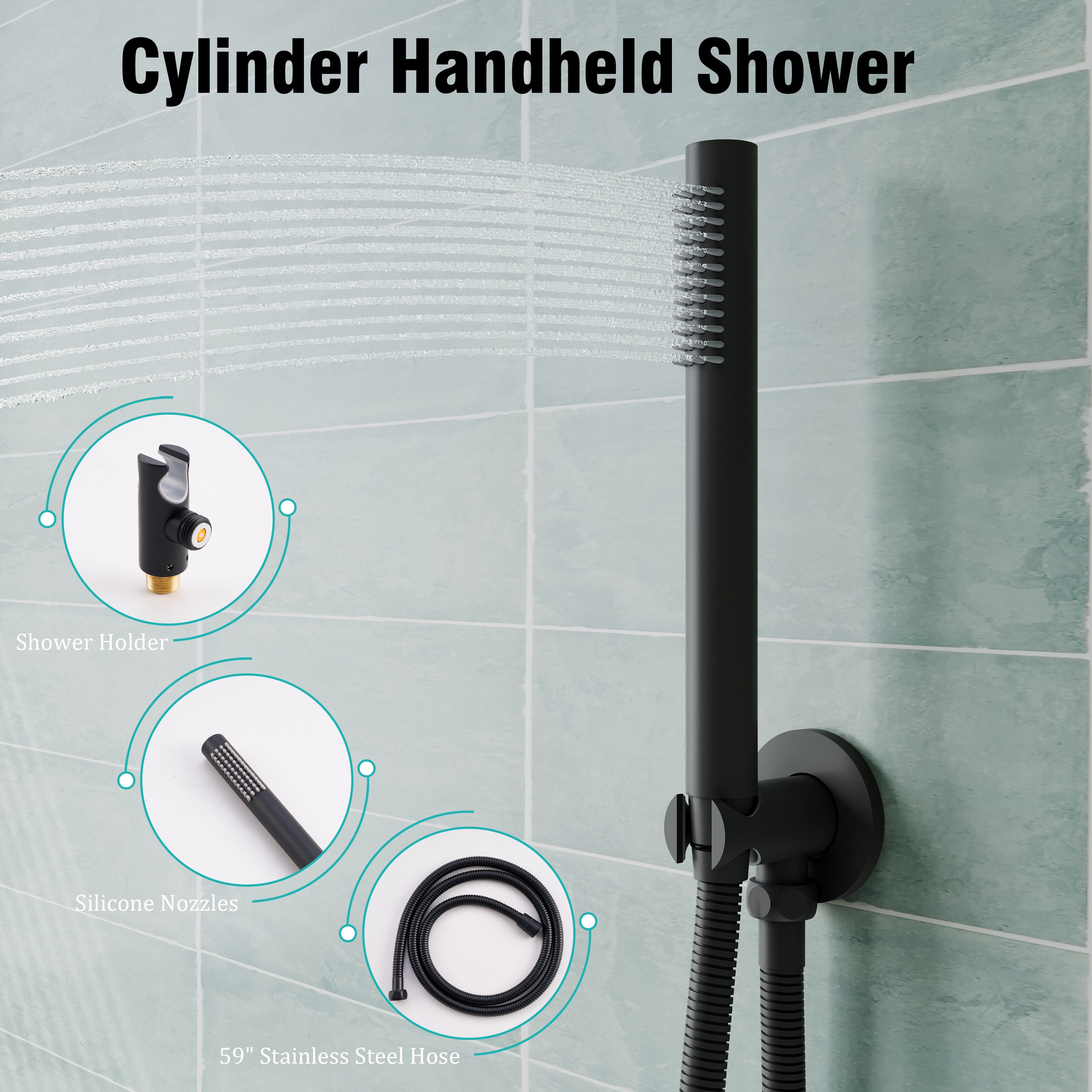 WELLFOR QJ-C-117933NG Showerhead-Bar-Panels - View #4