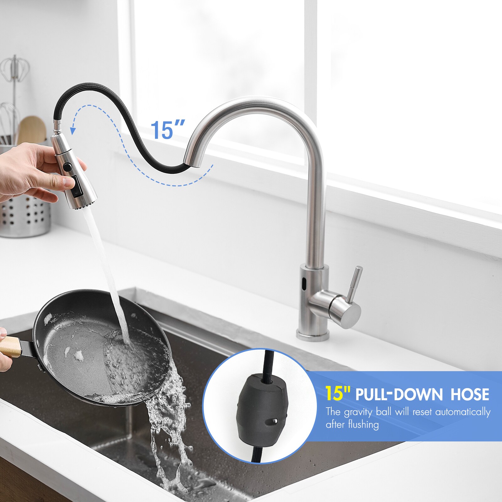 JUSHUA FL-2P374668 Kitchen-Faucets - View #6