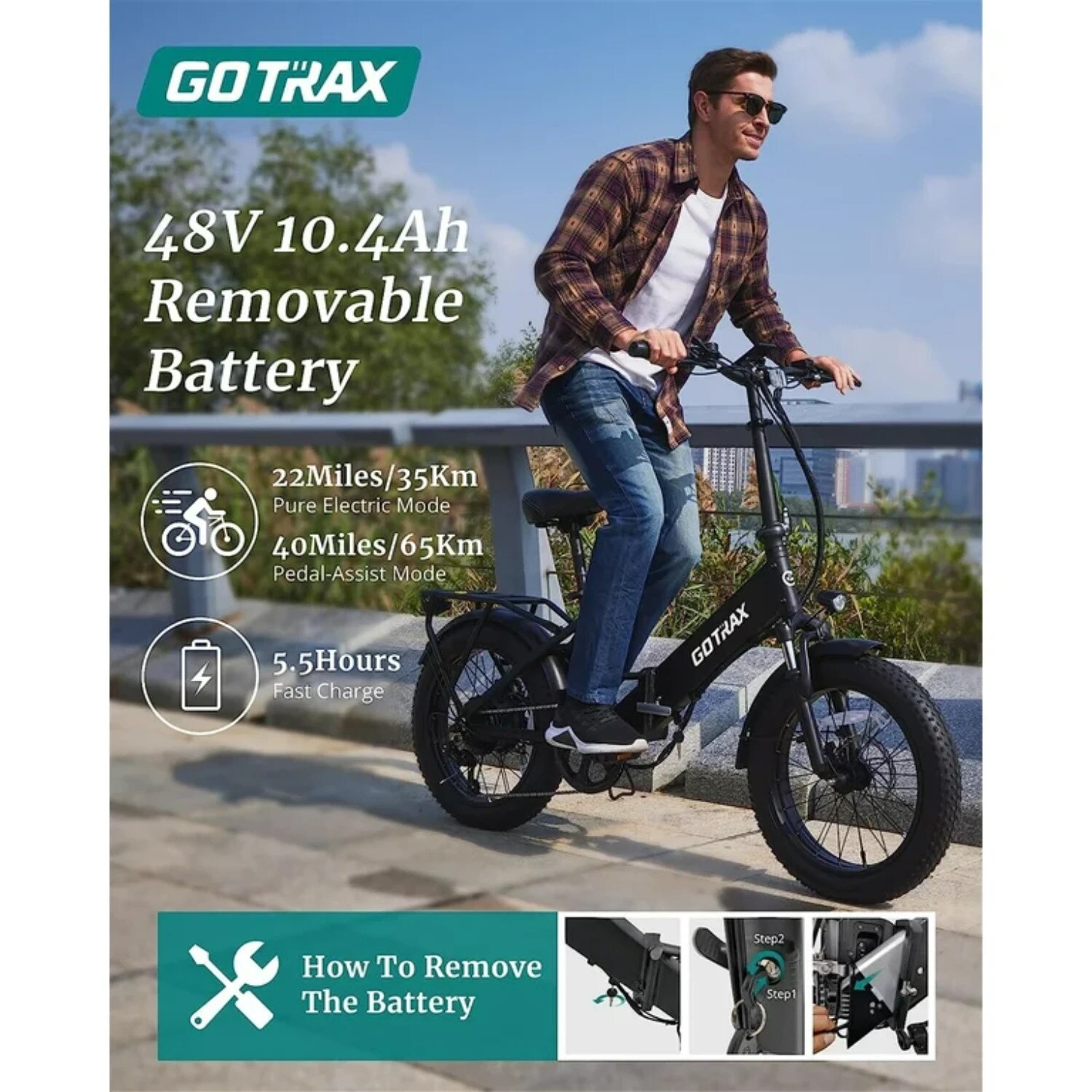 GOTRAX GT-F2500FD-BLA bikes - View #9