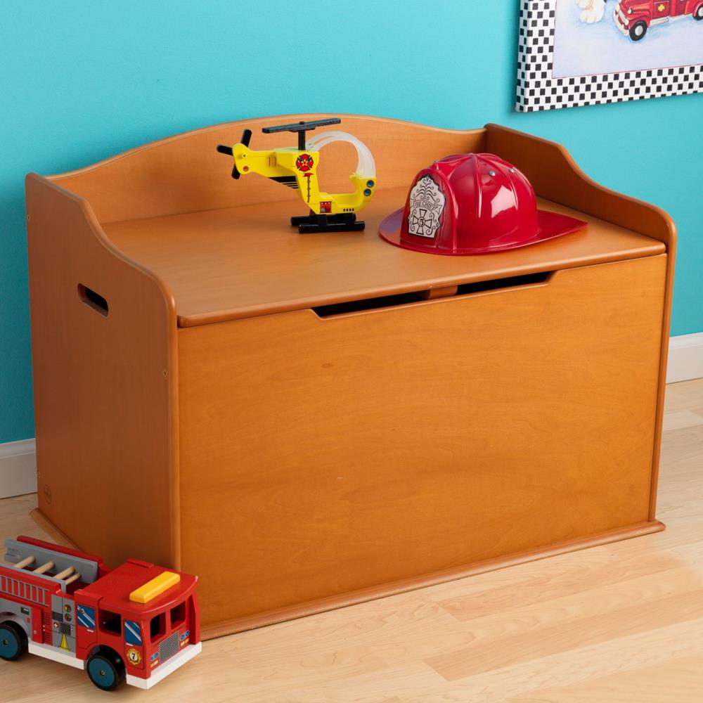 KidKraft Austin Honey Rectangular Toy Box in the Toy Boxes department at Lowes