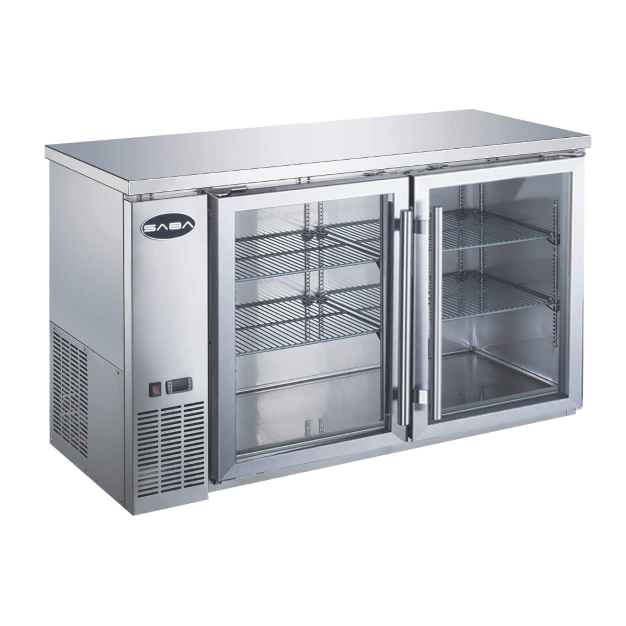 Saba 6.3 Cu. ft. Commercial Under Counter Freezer in Stainless Steel, Silver